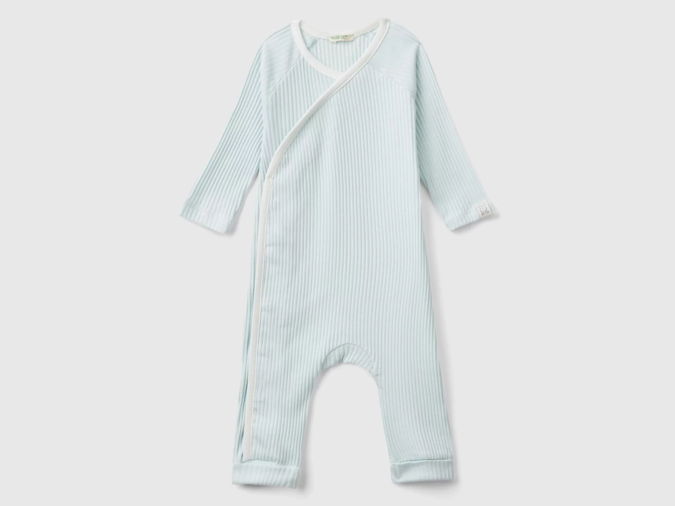 United Colors of Benetton Ribbed onesie in organic cotton