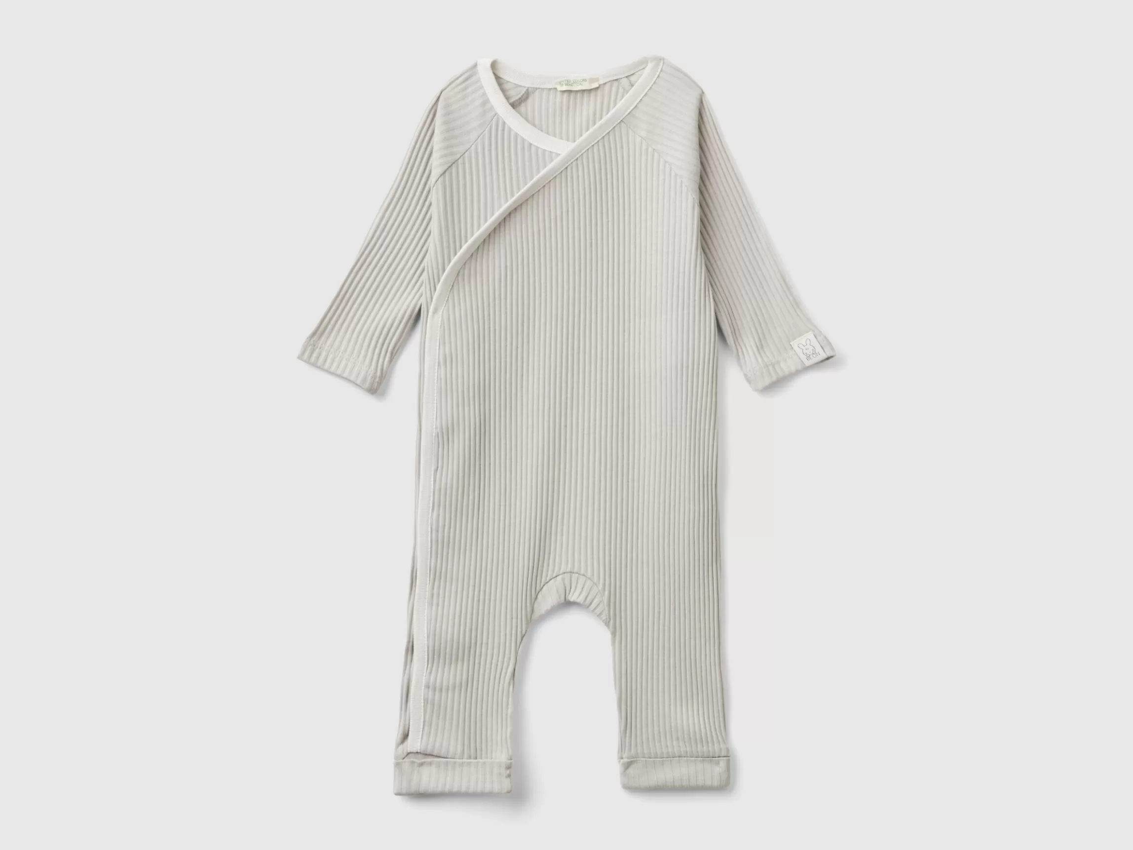 United Colors of Benetton Ribbed onesie in organic cotton