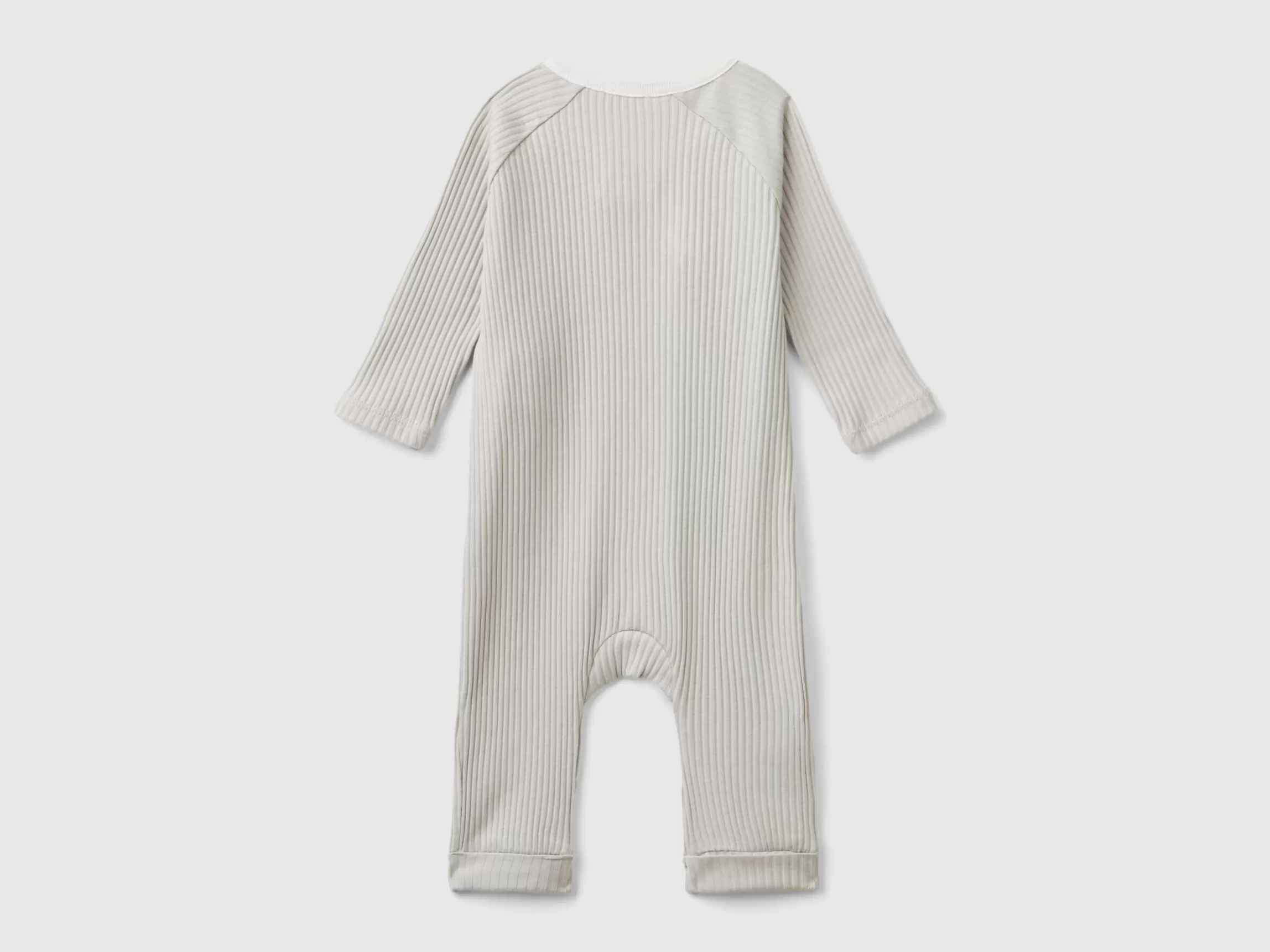 United Colors of Benetton Ribbed onesie in organic cotton