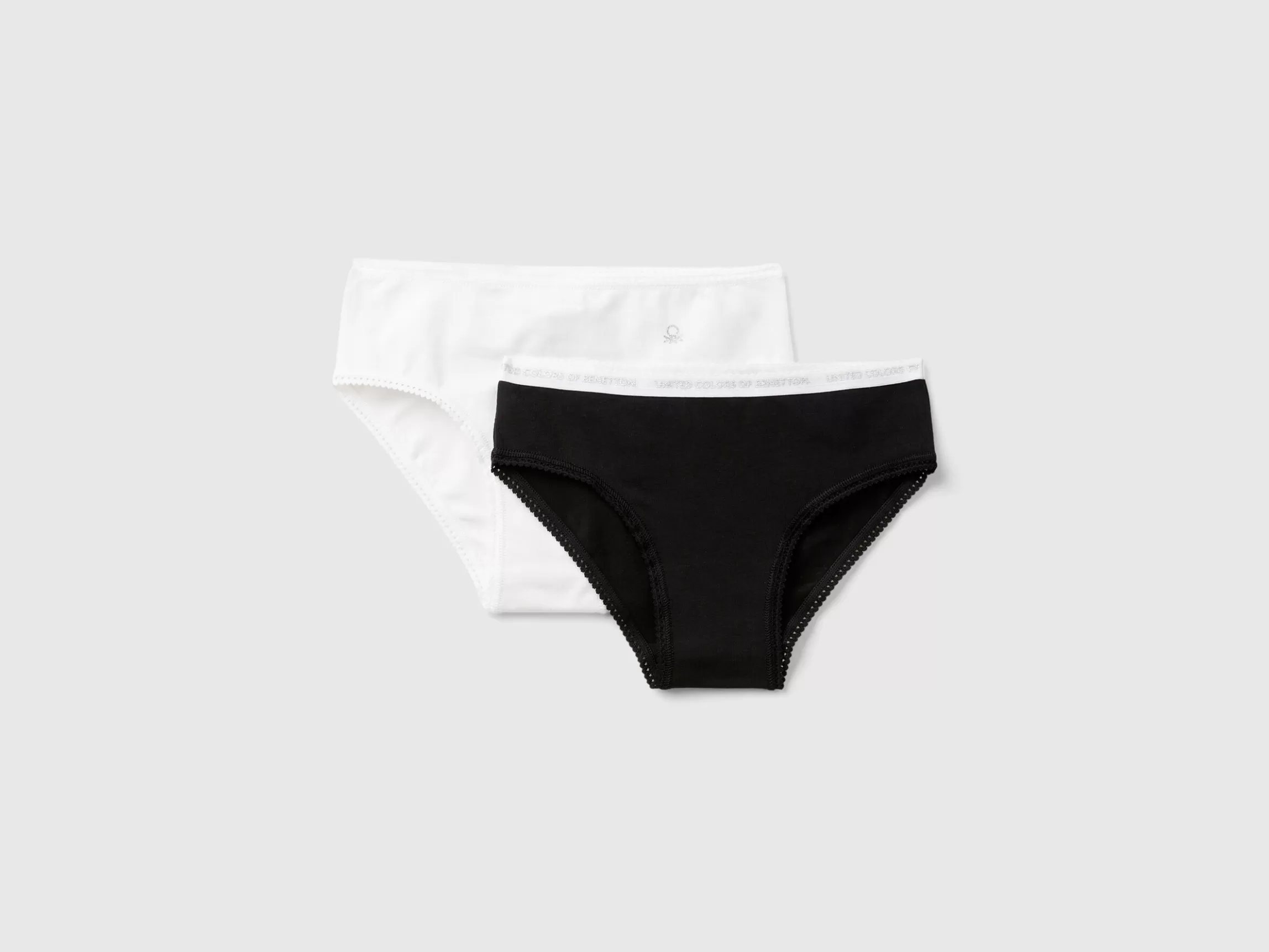 United Colors of Benetton Set of two pairs of underwear in stretch cotton