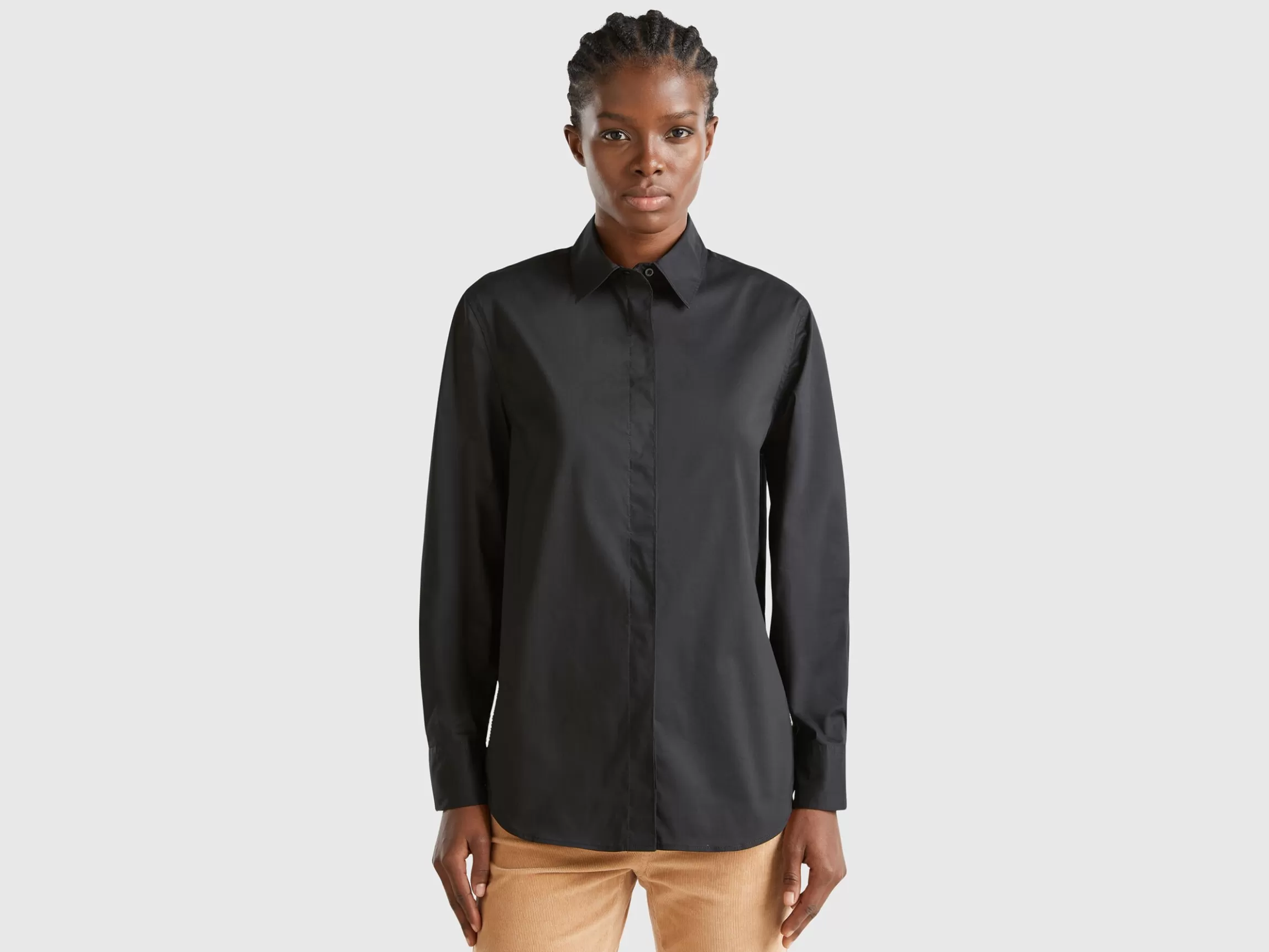 United Colors of Benetton Shirt in stretch cotton blend