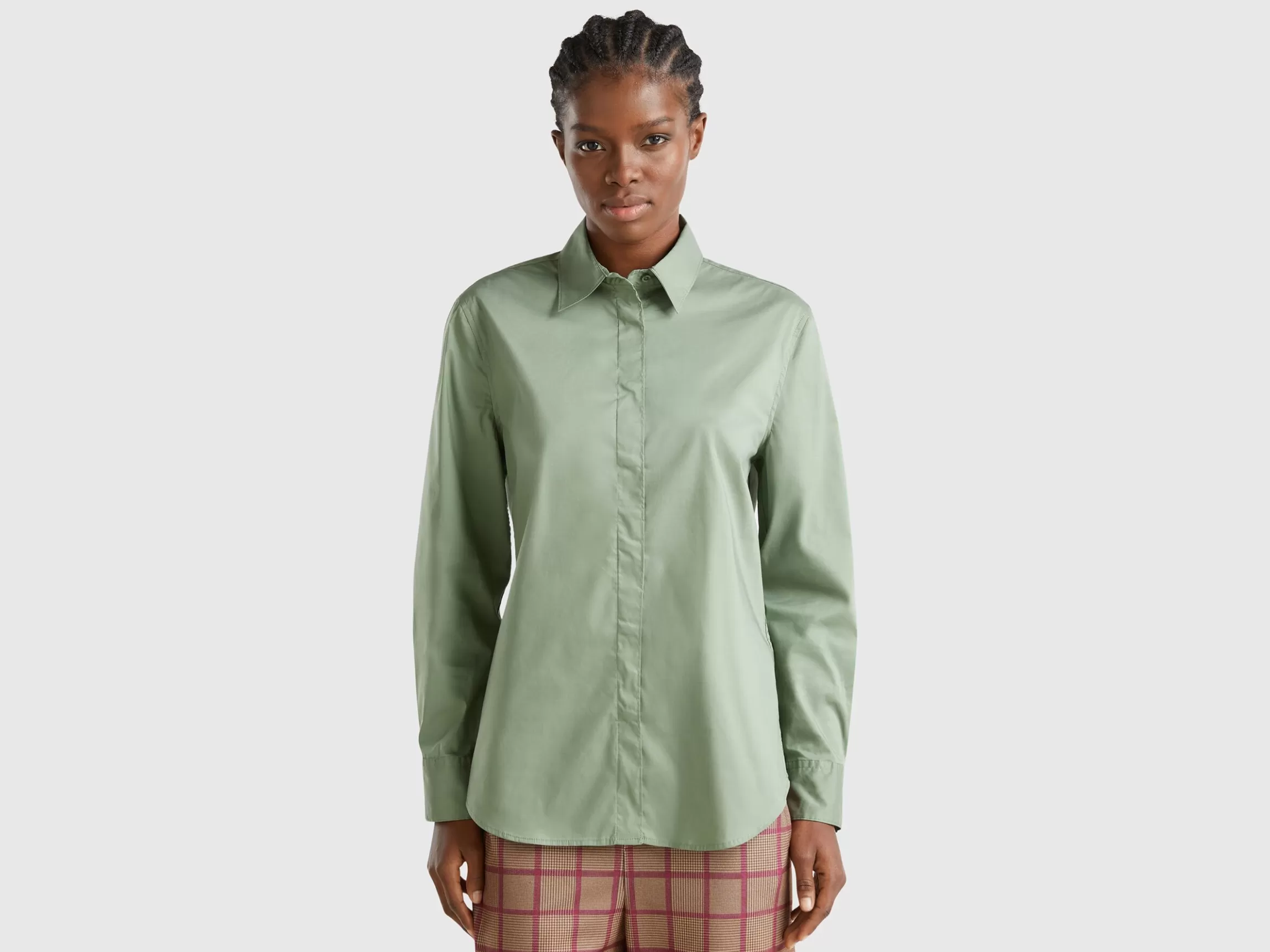 United Colors of Benetton Shirt in stretch cotton blend