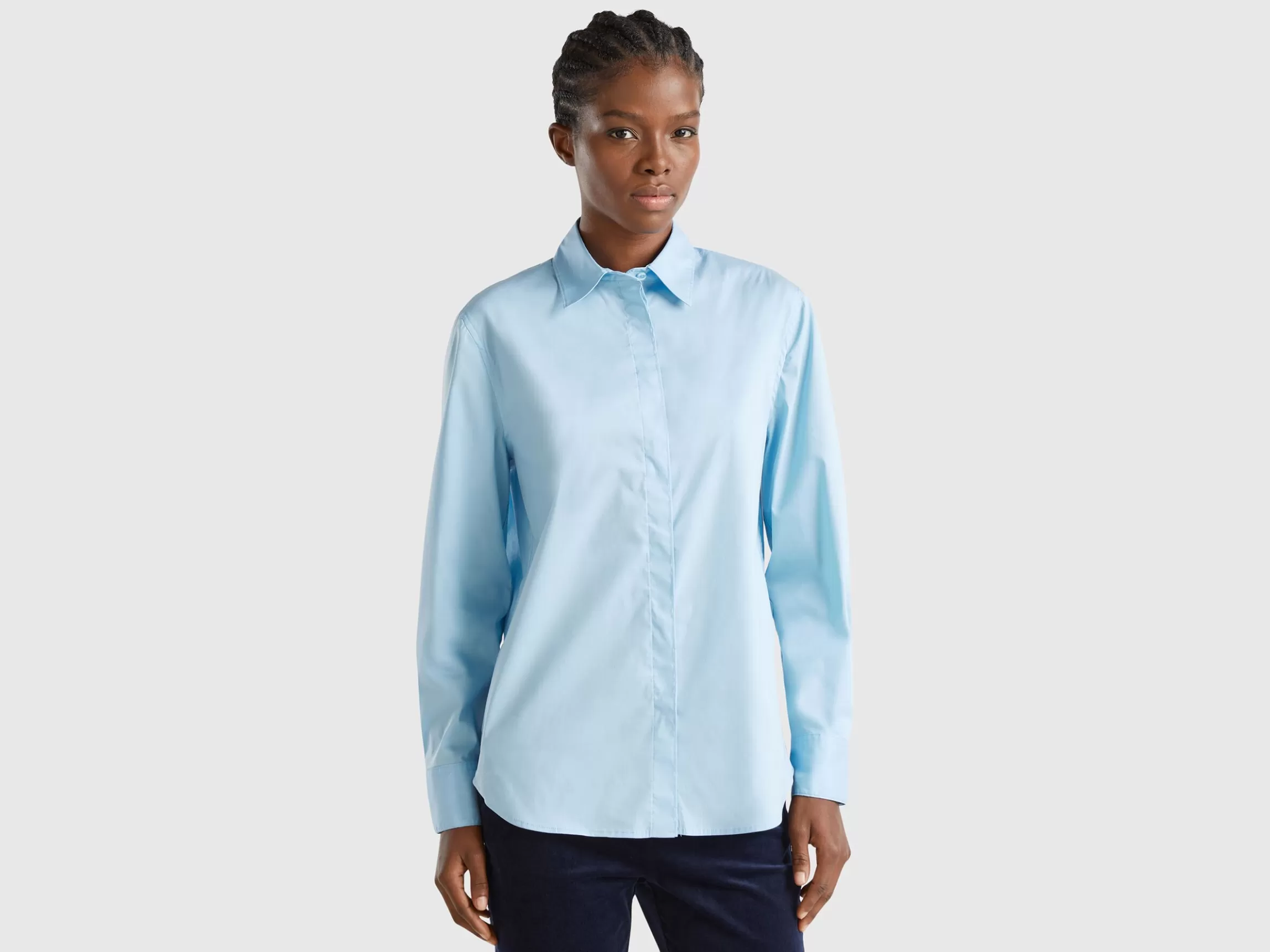 United Colors of Benetton Shirt in stretch cotton blend