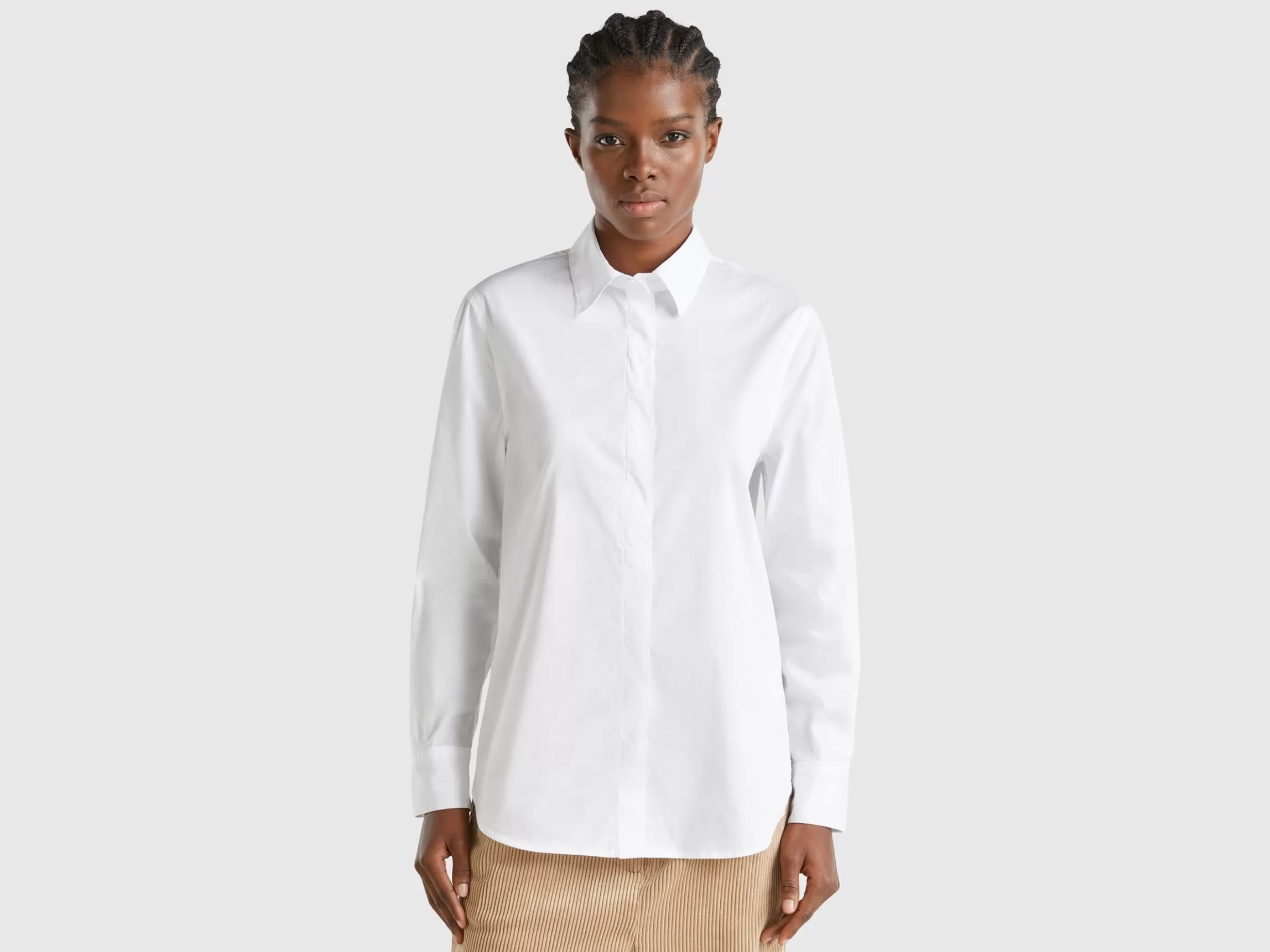 United Colors of Benetton Shirt in stretch cotton blend