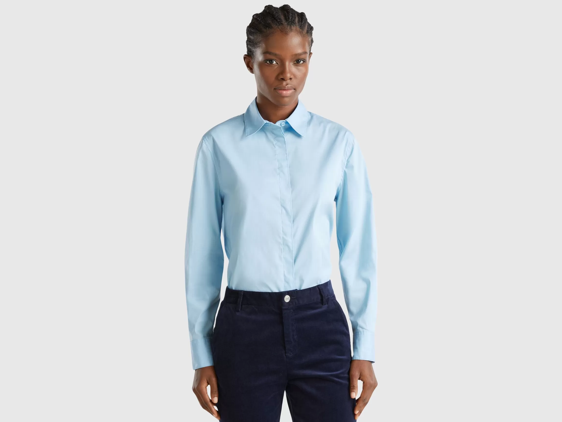 United Colors of Benetton Shirt in stretch cotton blend