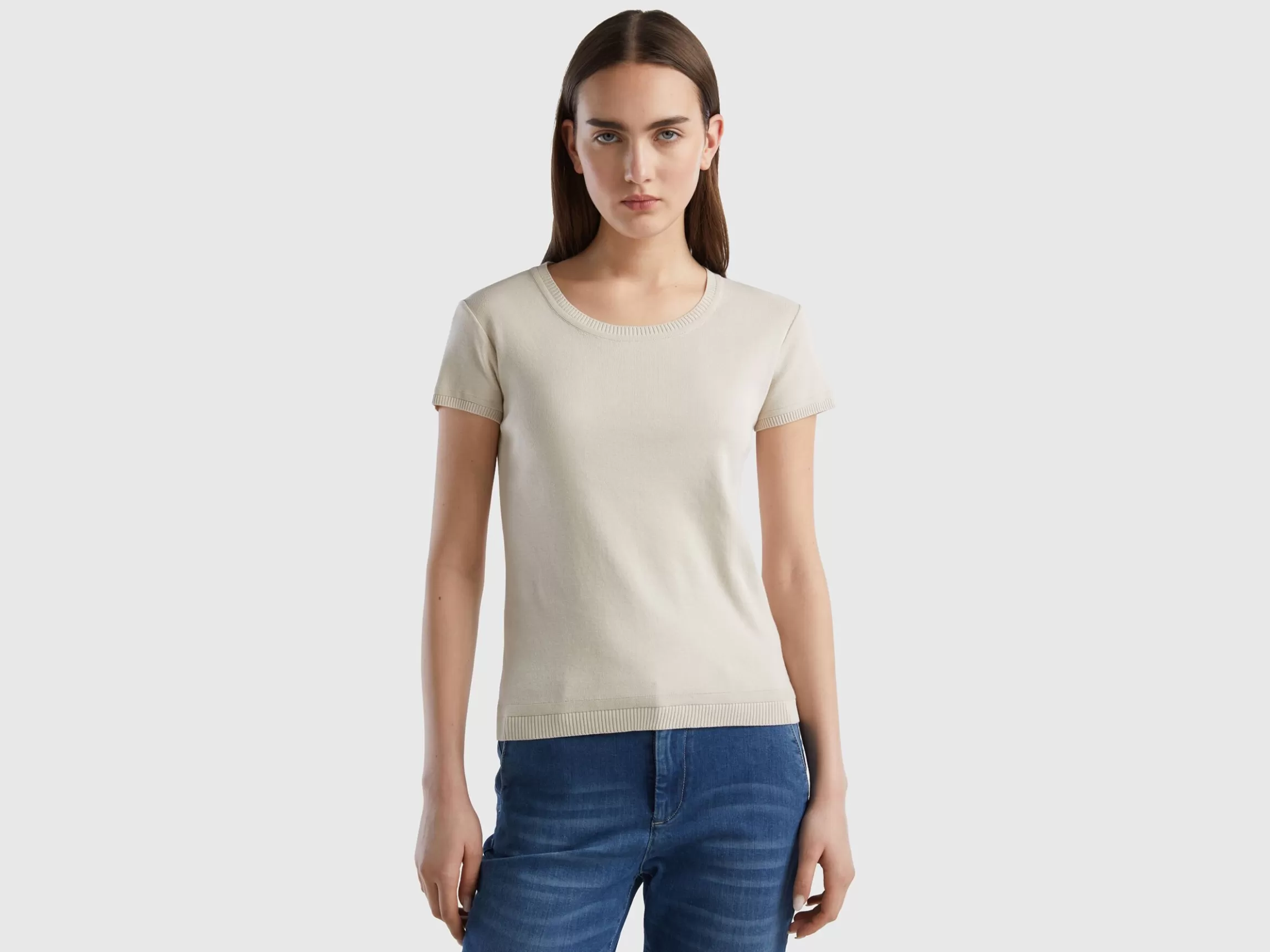 United Colors of Benetton Short sleeve sweater in 100% cotton