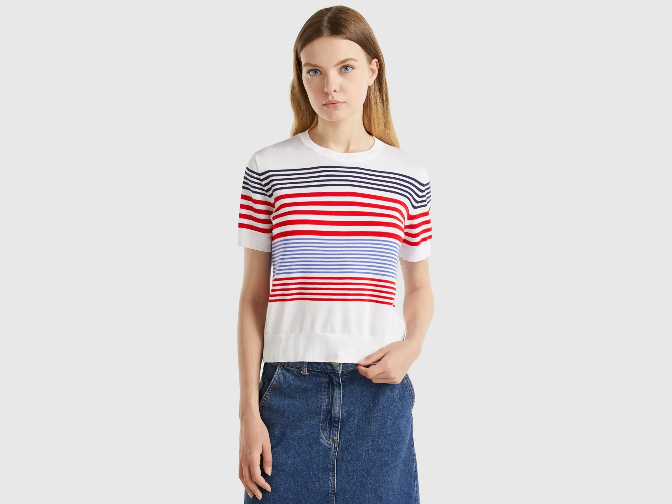 United Colors of Benetton Short sleeve top with stripes