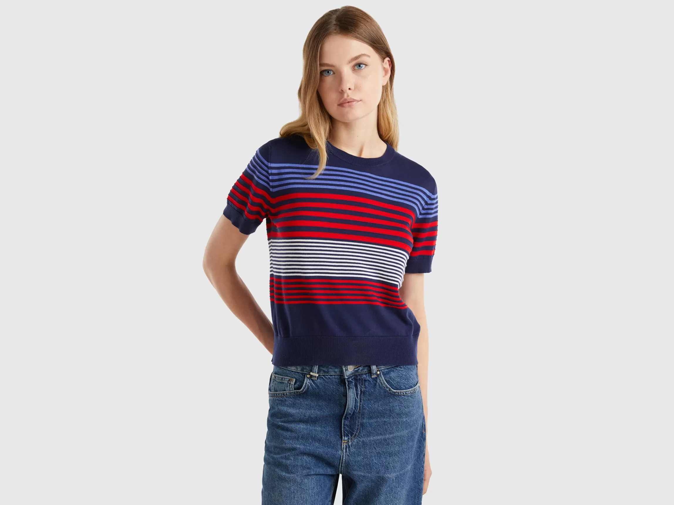 United Colors of Benetton Short sleeve top with stripes