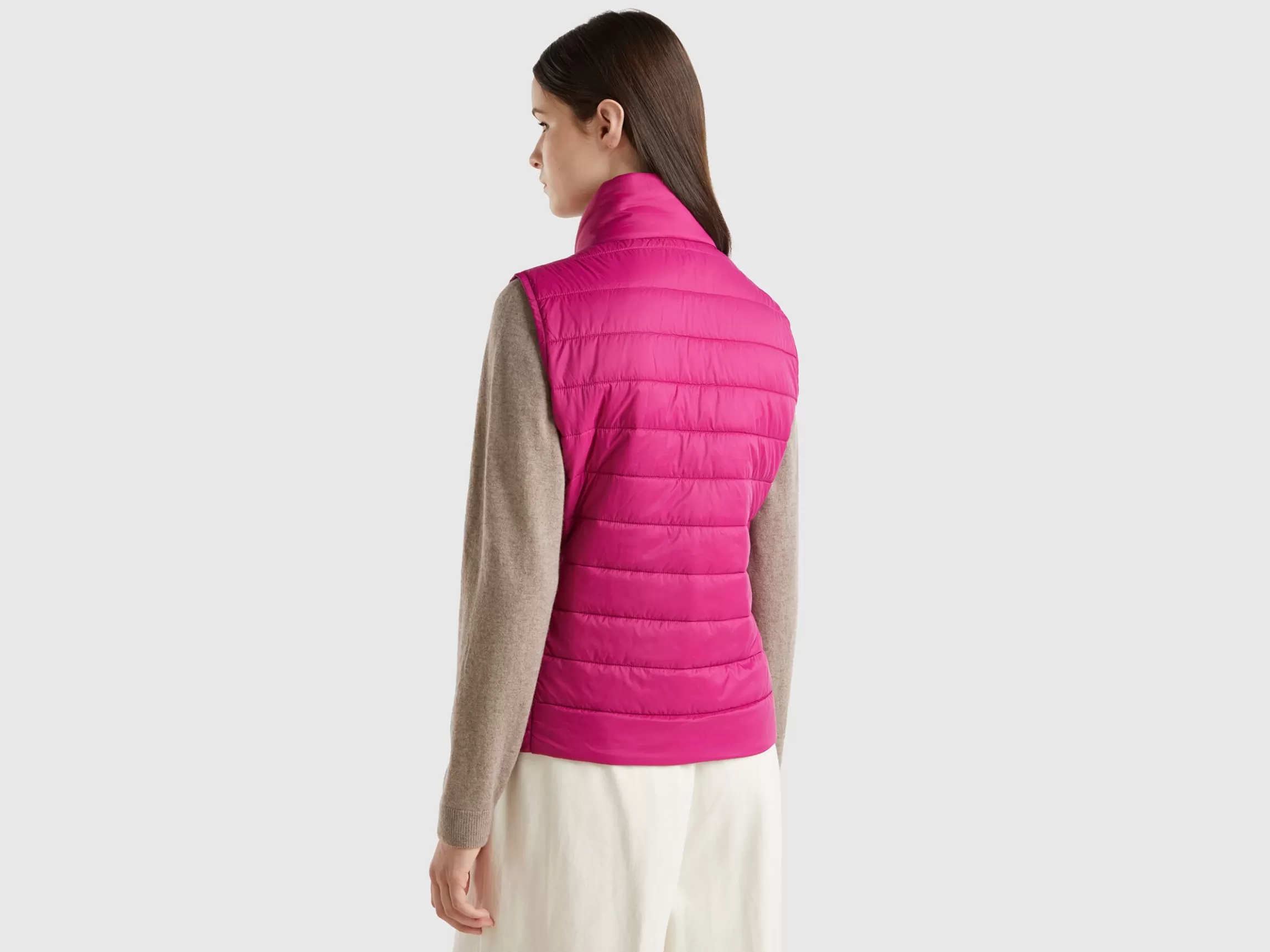 United Colors of Benetton Sleeveless puffer jacket with recycled wadding