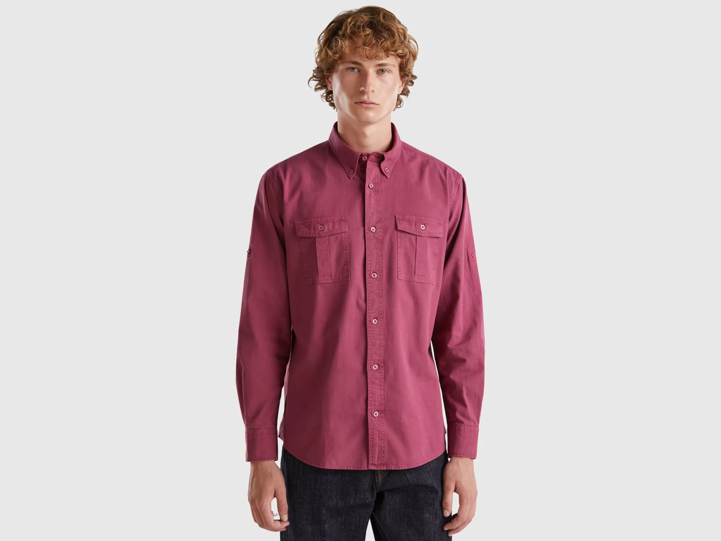 United Colors of Benetton Slim fit buttondown shirt