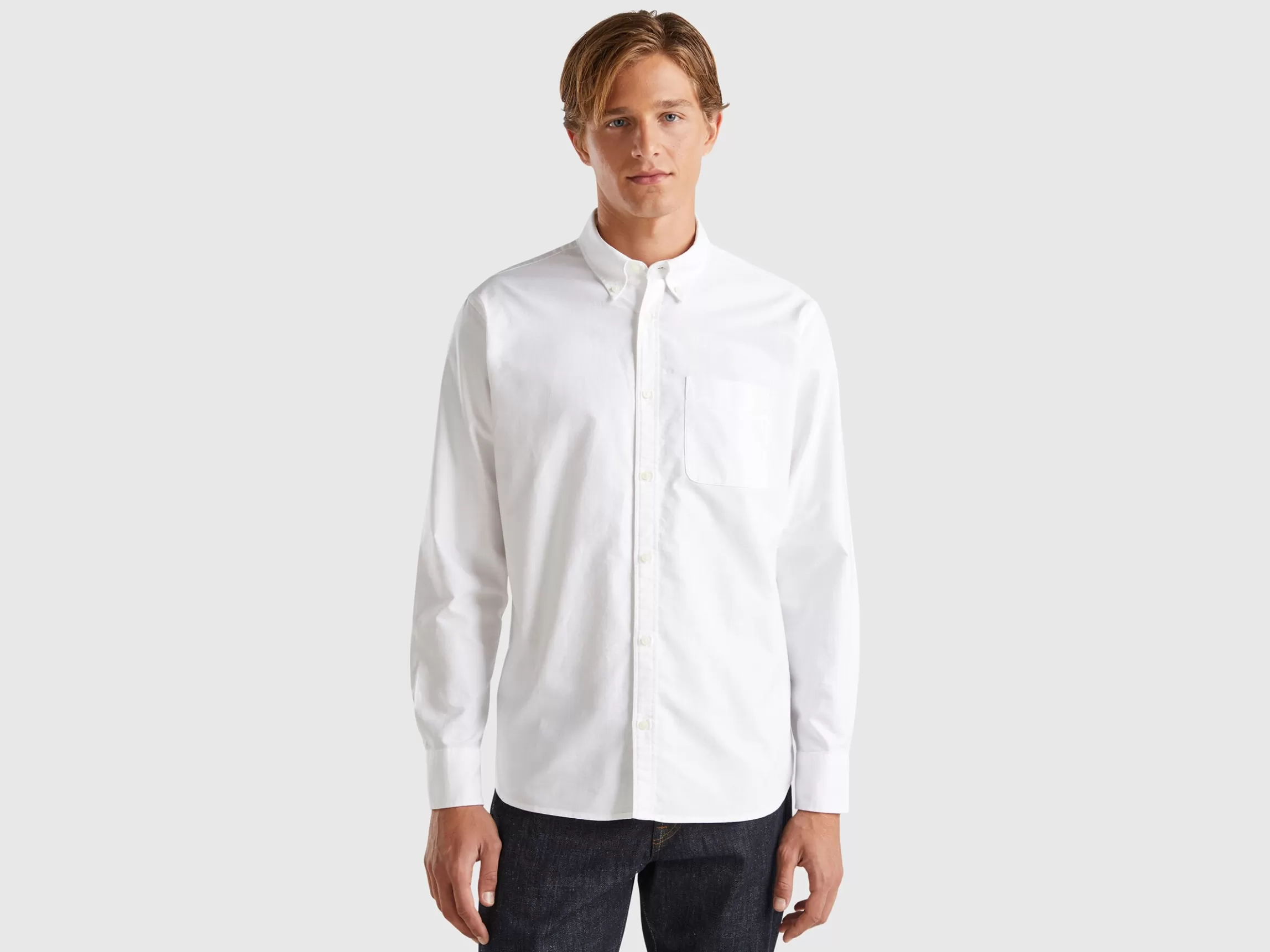 United Colors of Benetton Slim fit button-down shirt