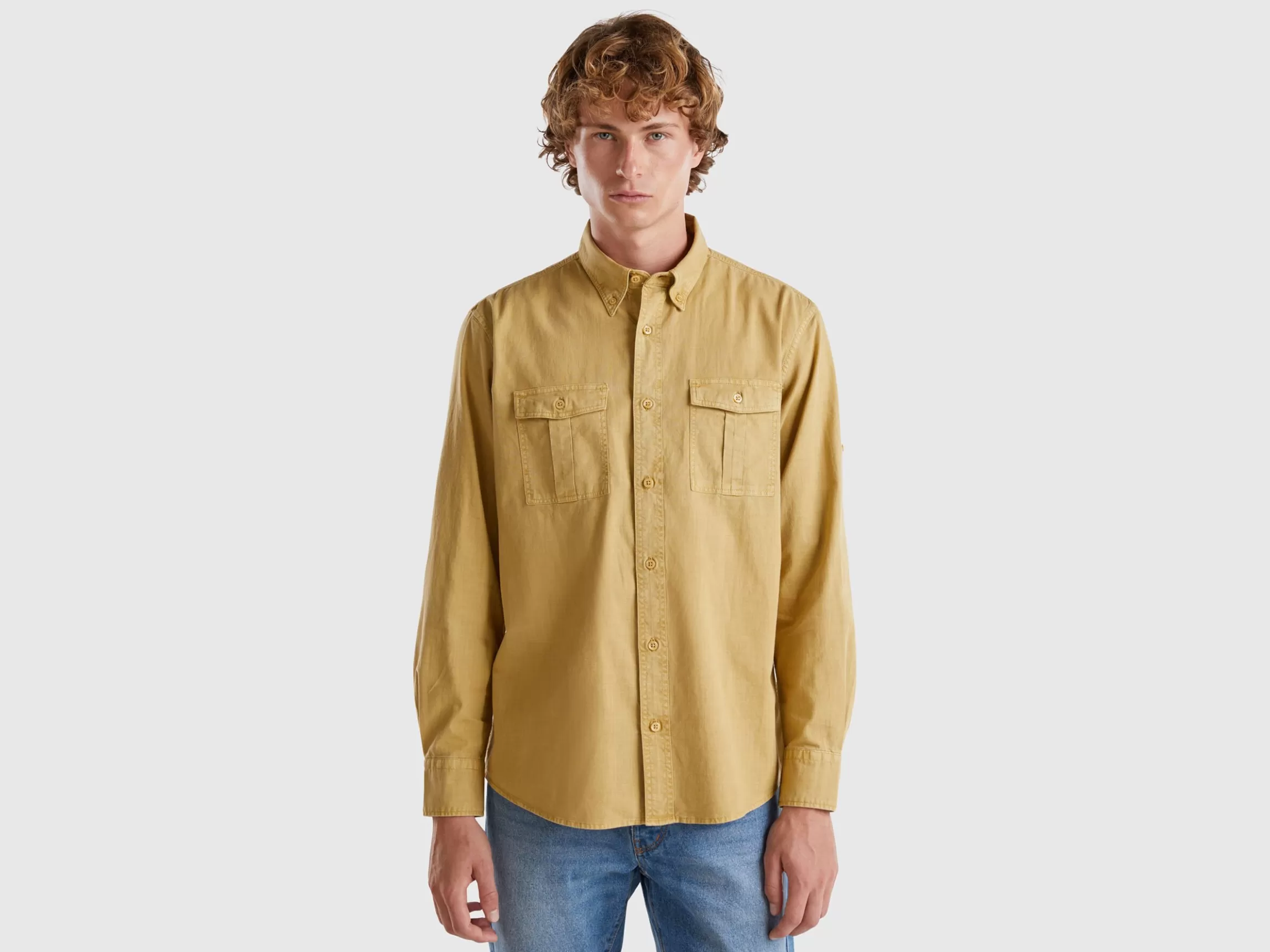 United Colors of Benetton Slim fit buttondown shirt