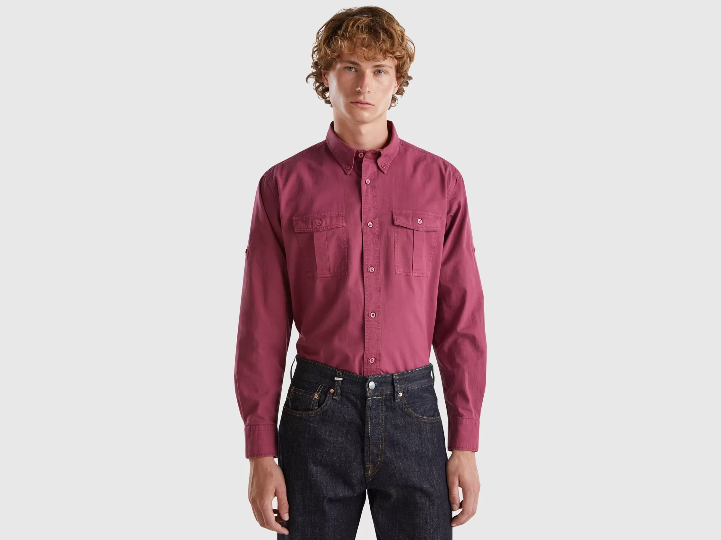 United Colors of Benetton Slim fit buttondown shirt