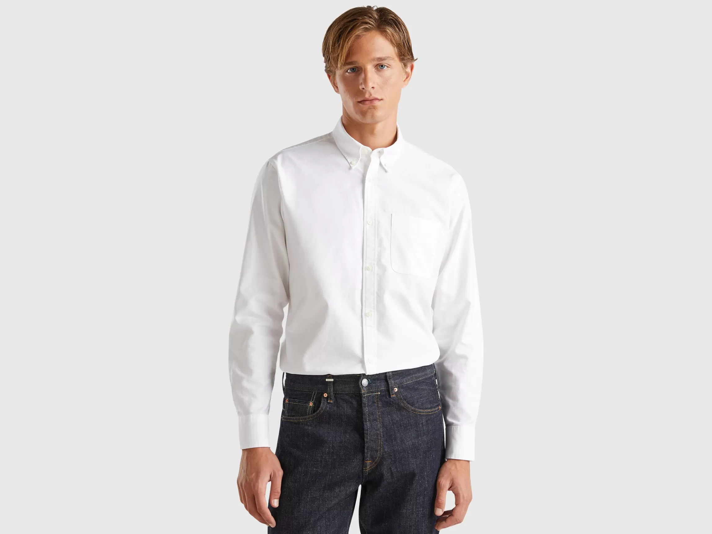 United Colors of Benetton Slim fit button-down shirt