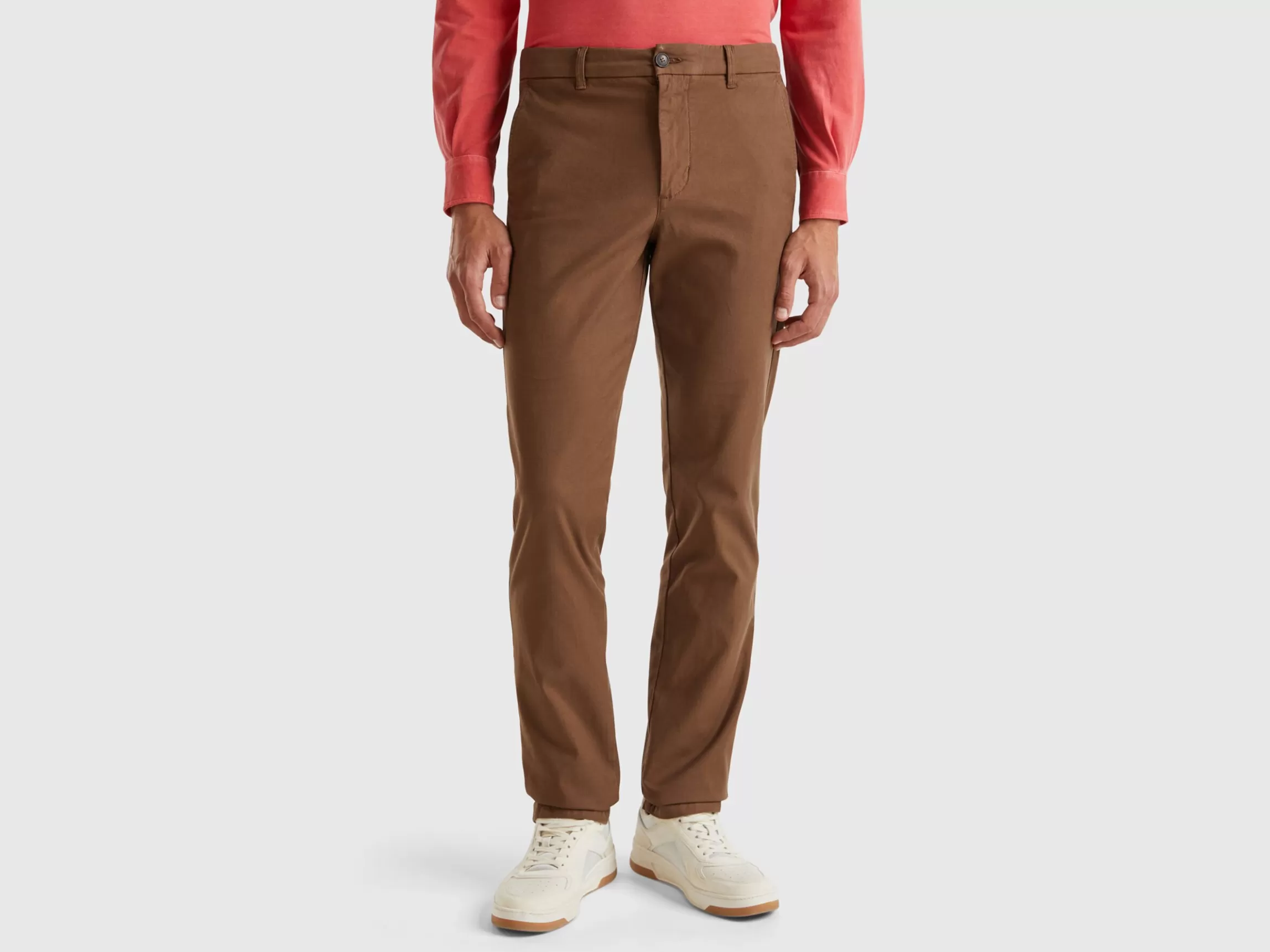 United Colors of Benetton Slim fit chinos in stretch cotton