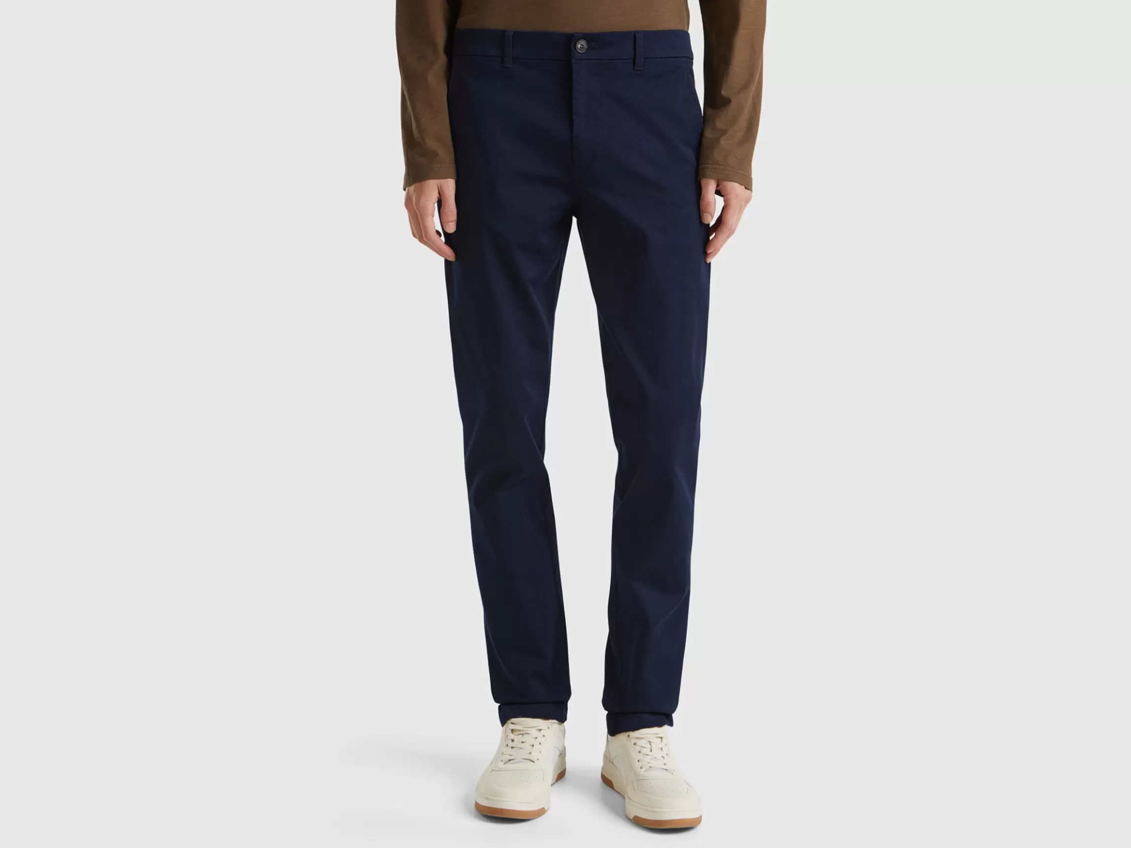 United Colors of Benetton Slim fit chinos in stretch cotton