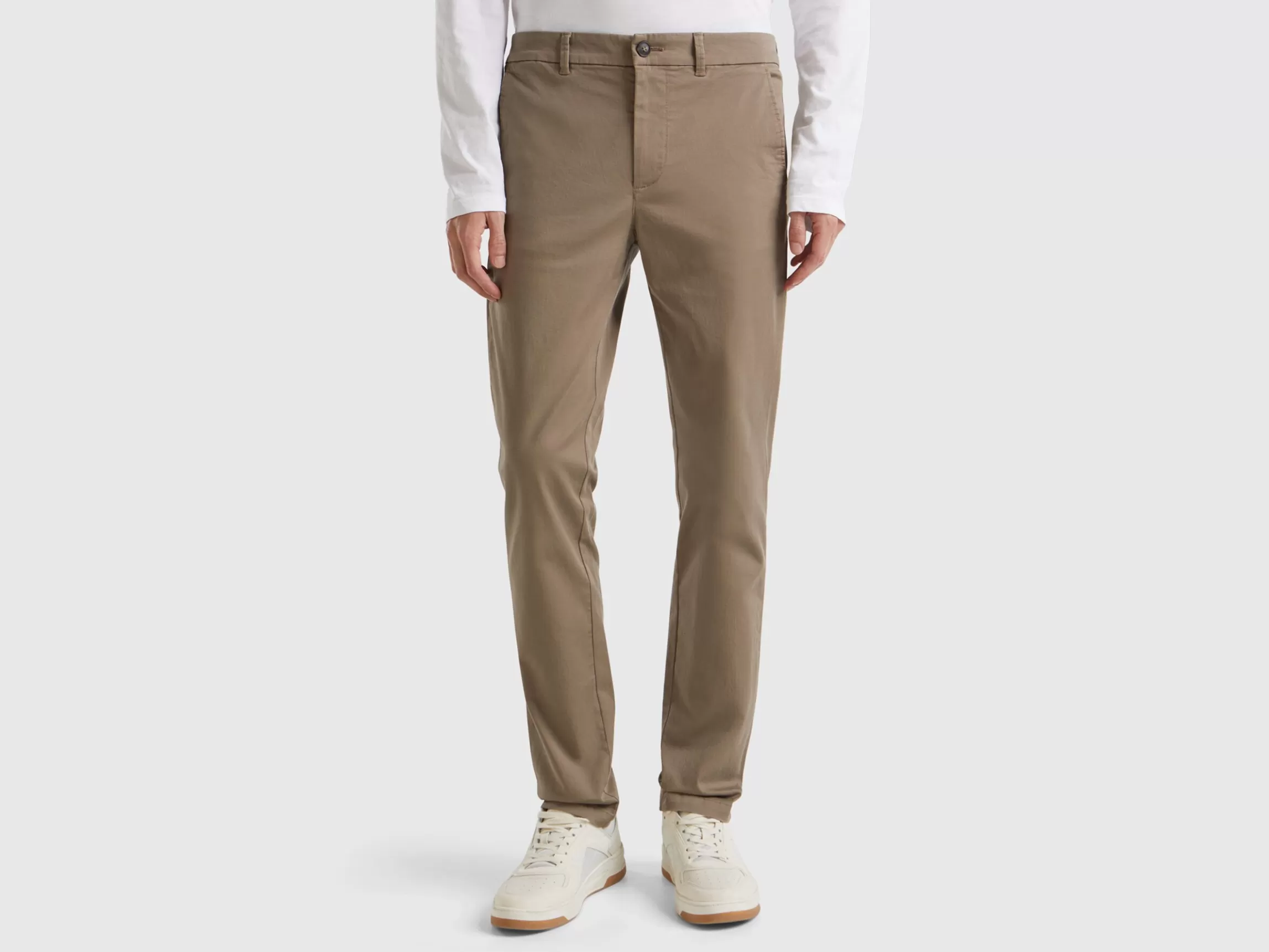 United Colors of Benetton Slim fit chinos in stretch cotton