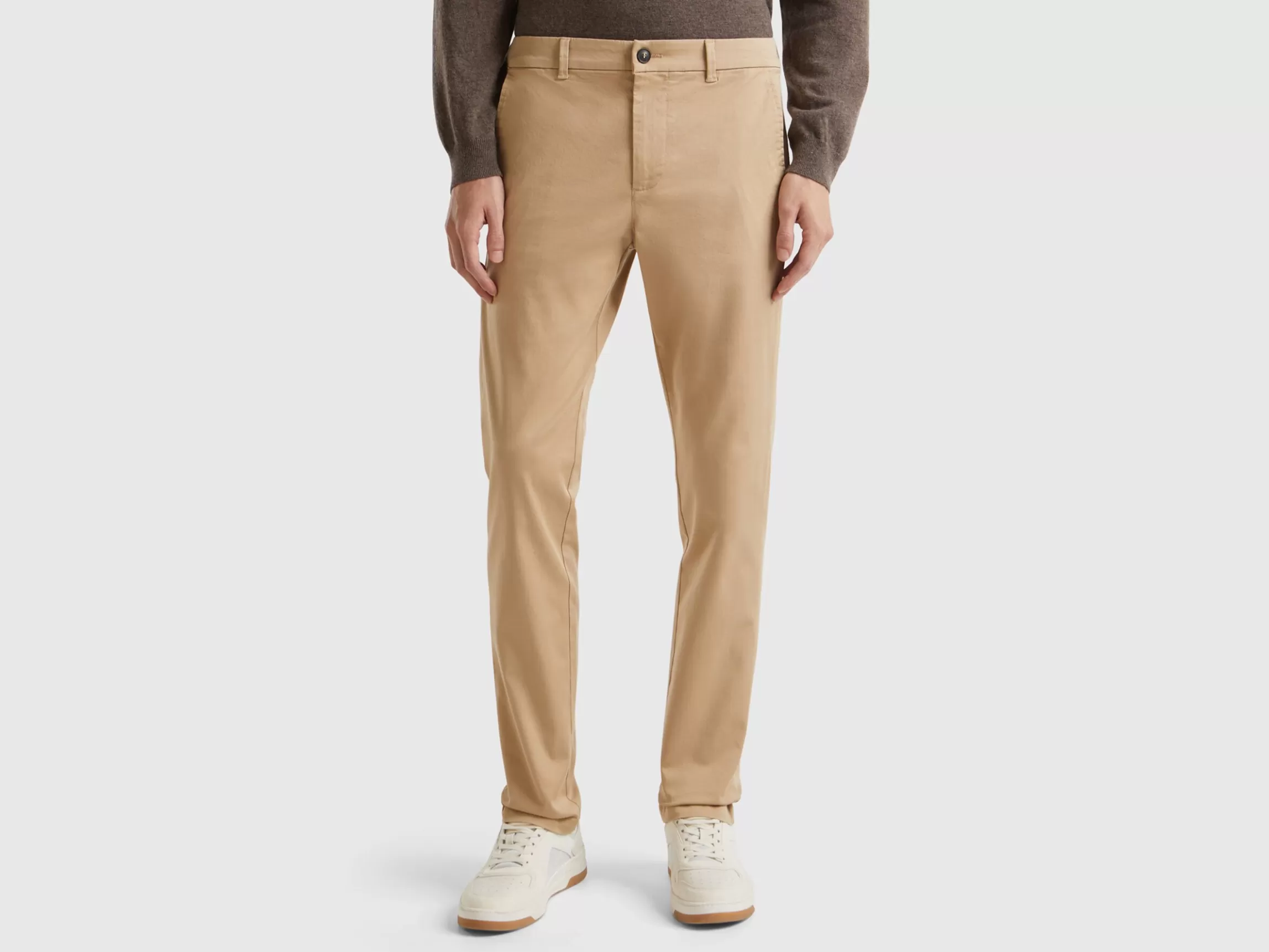 United Colors of Benetton Slim fit chinos in stretch cotton