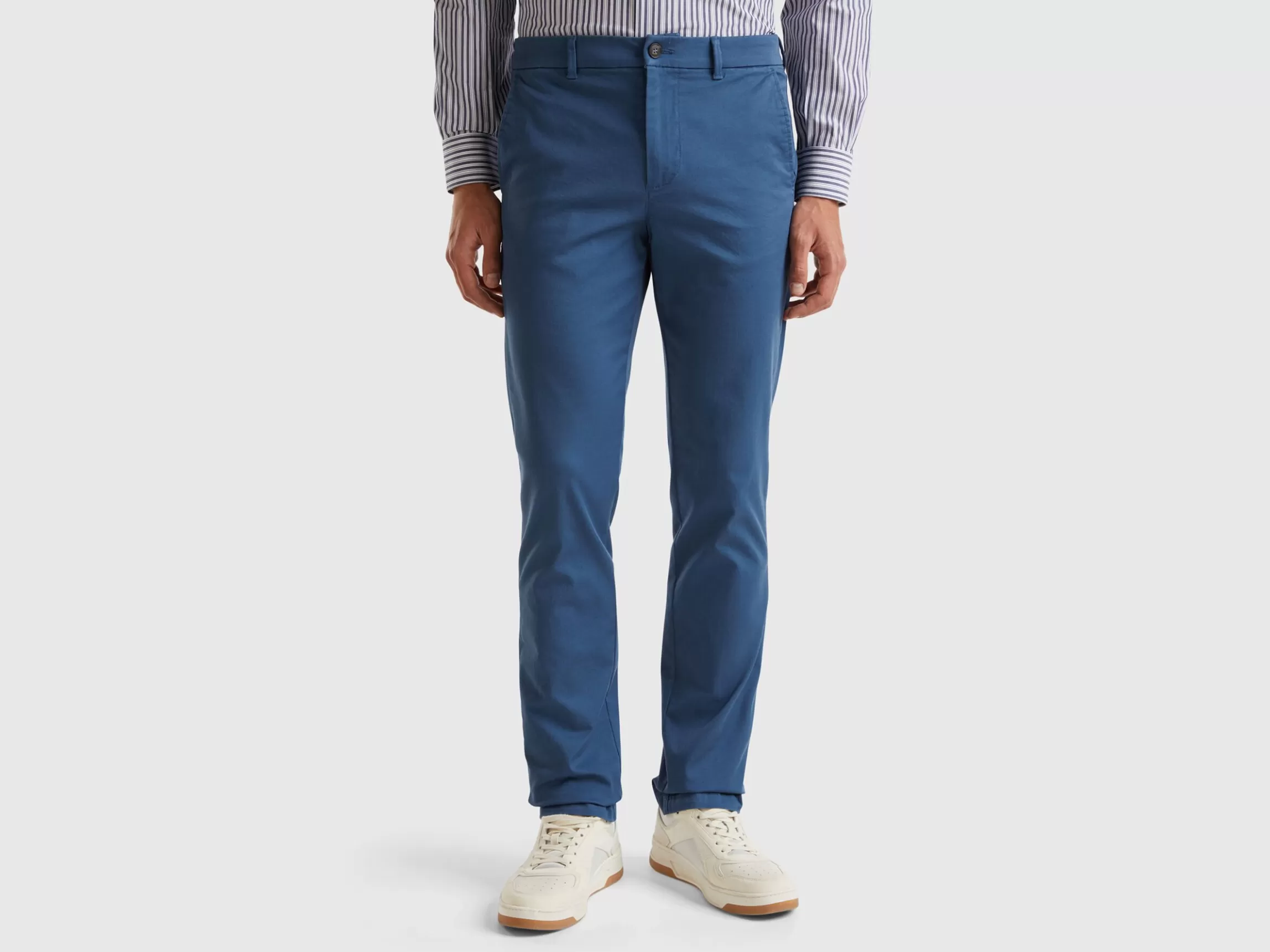 United Colors of Benetton Slim fit chinos in stretch cotton