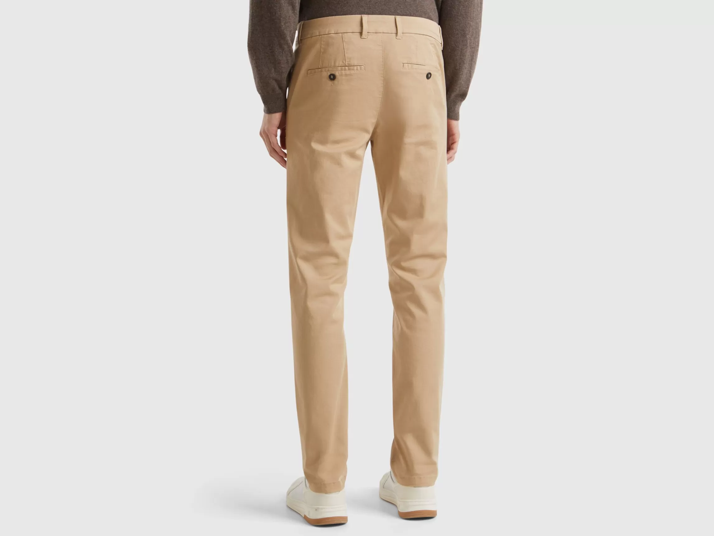 United Colors of Benetton Slim fit chinos in stretch cotton