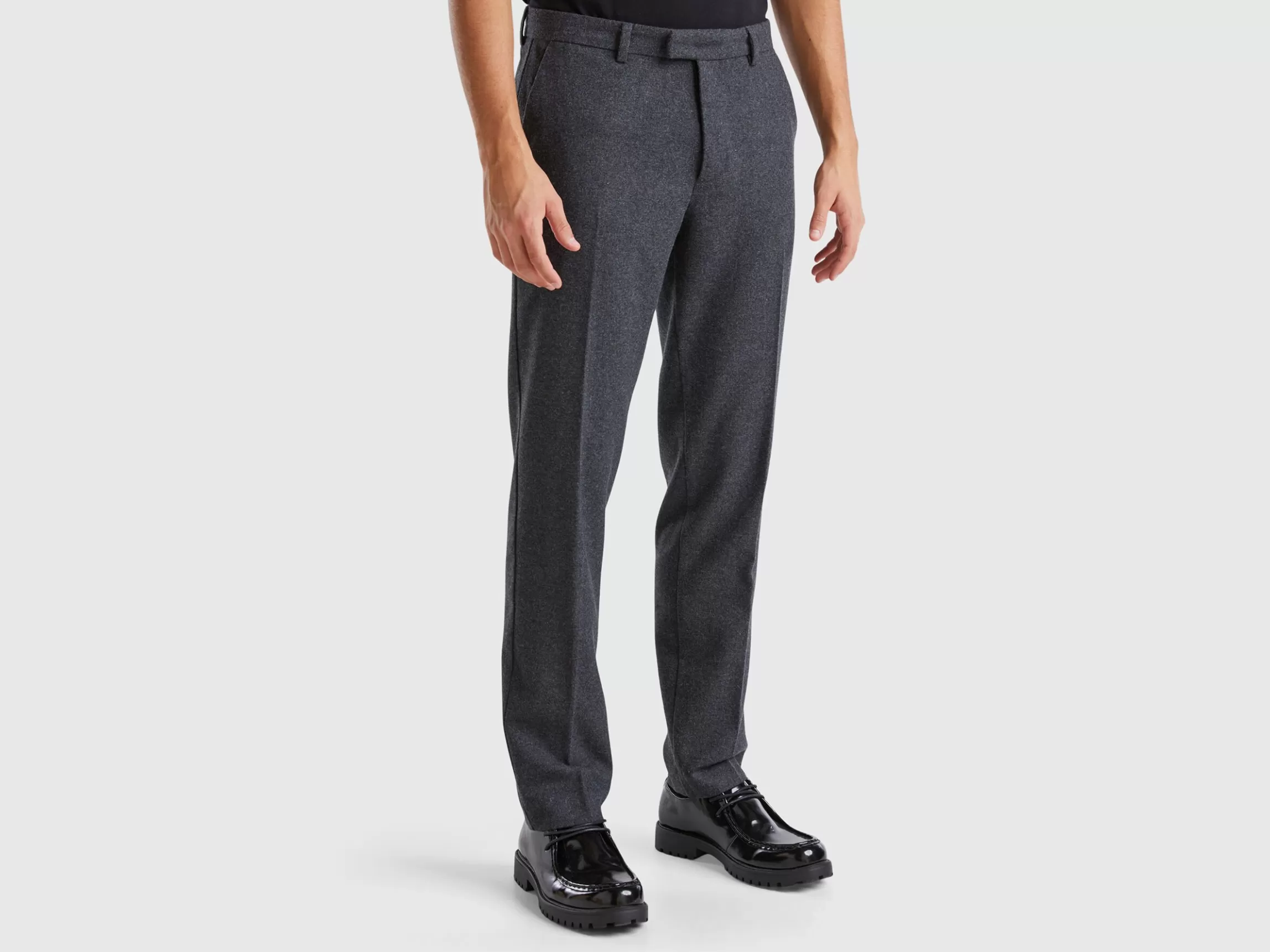 United Colors of Benetton Slim fit flannel trousers