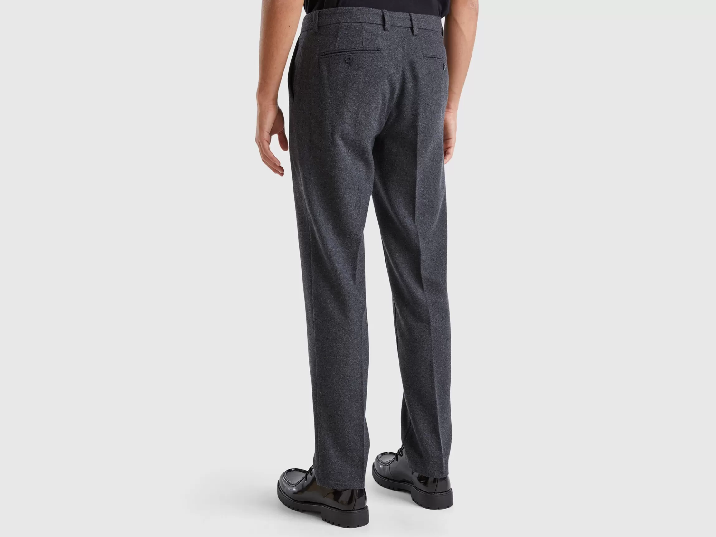 United Colors of Benetton Slim fit flannel trousers