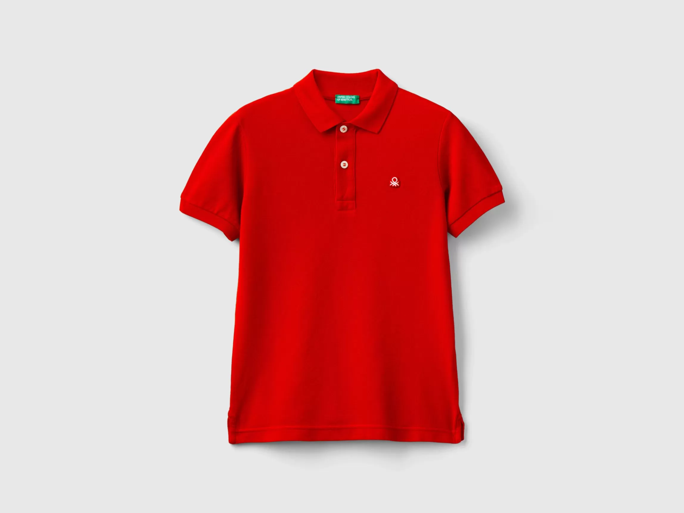 United Colors of Benetton Slim fit polo in 100% organic cotton