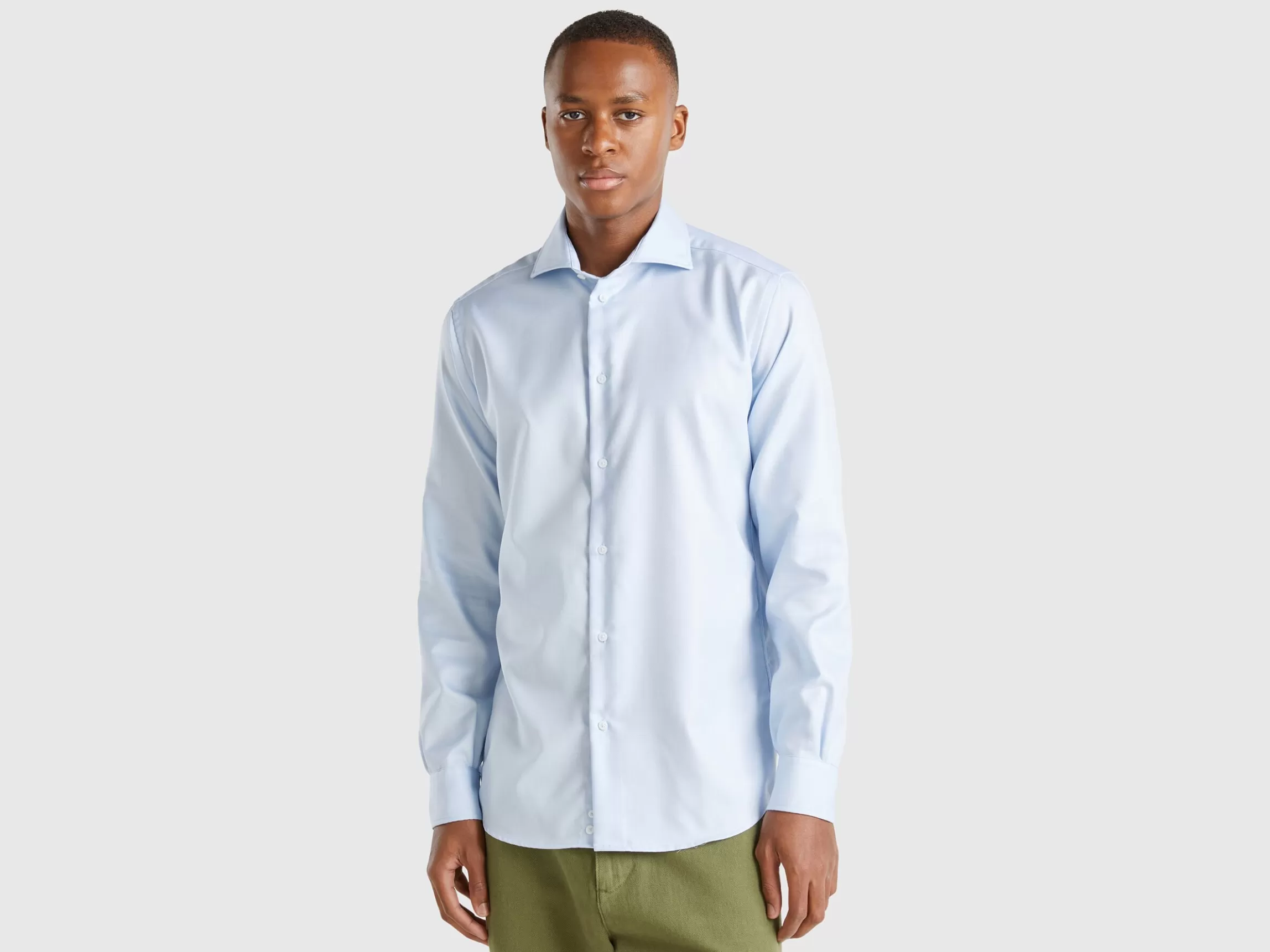 United Colors of Benetton Slim fit shirt in cotton blend