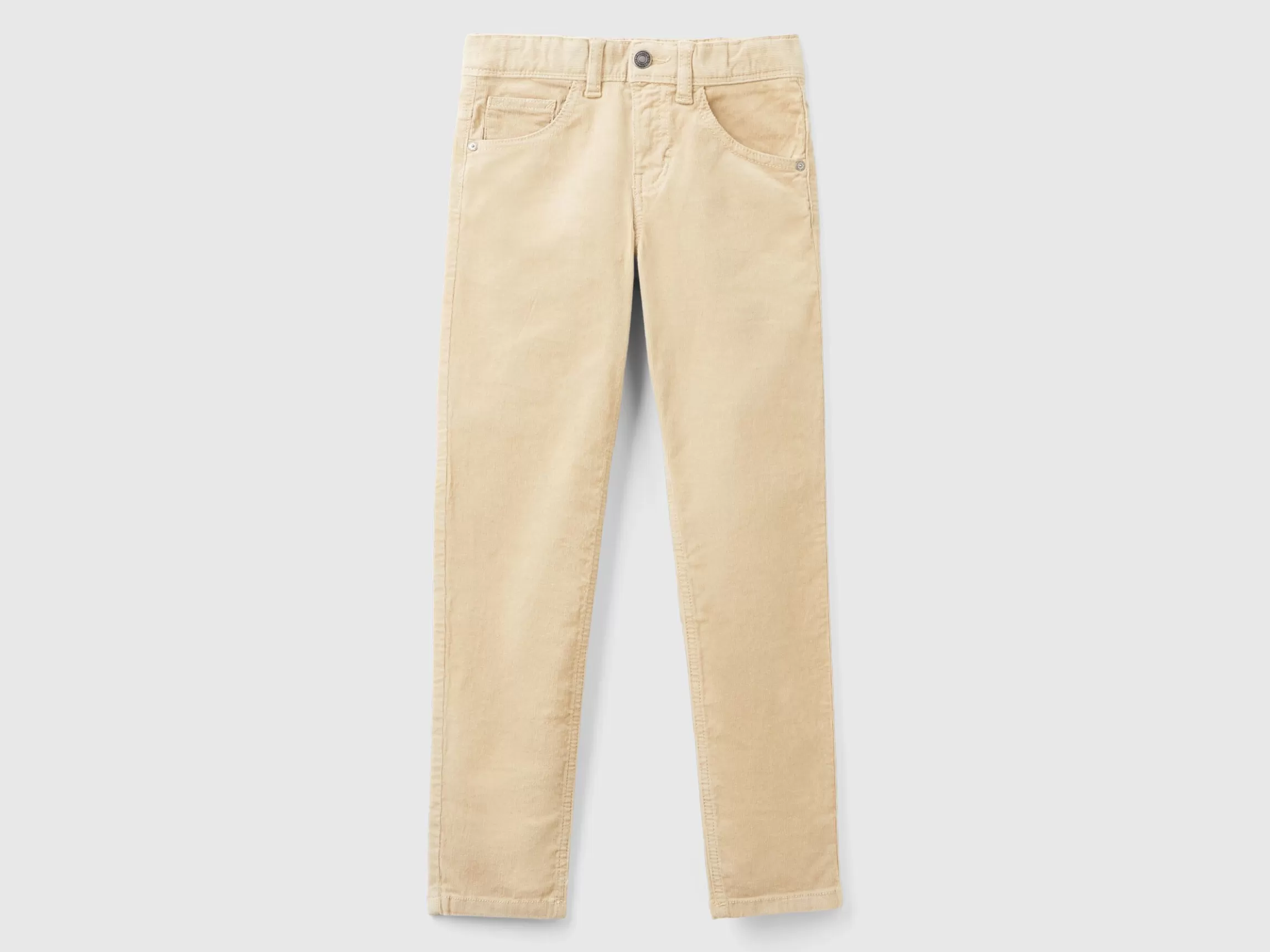 United Colors of Benetton Slim fit stretch corduroy trousers