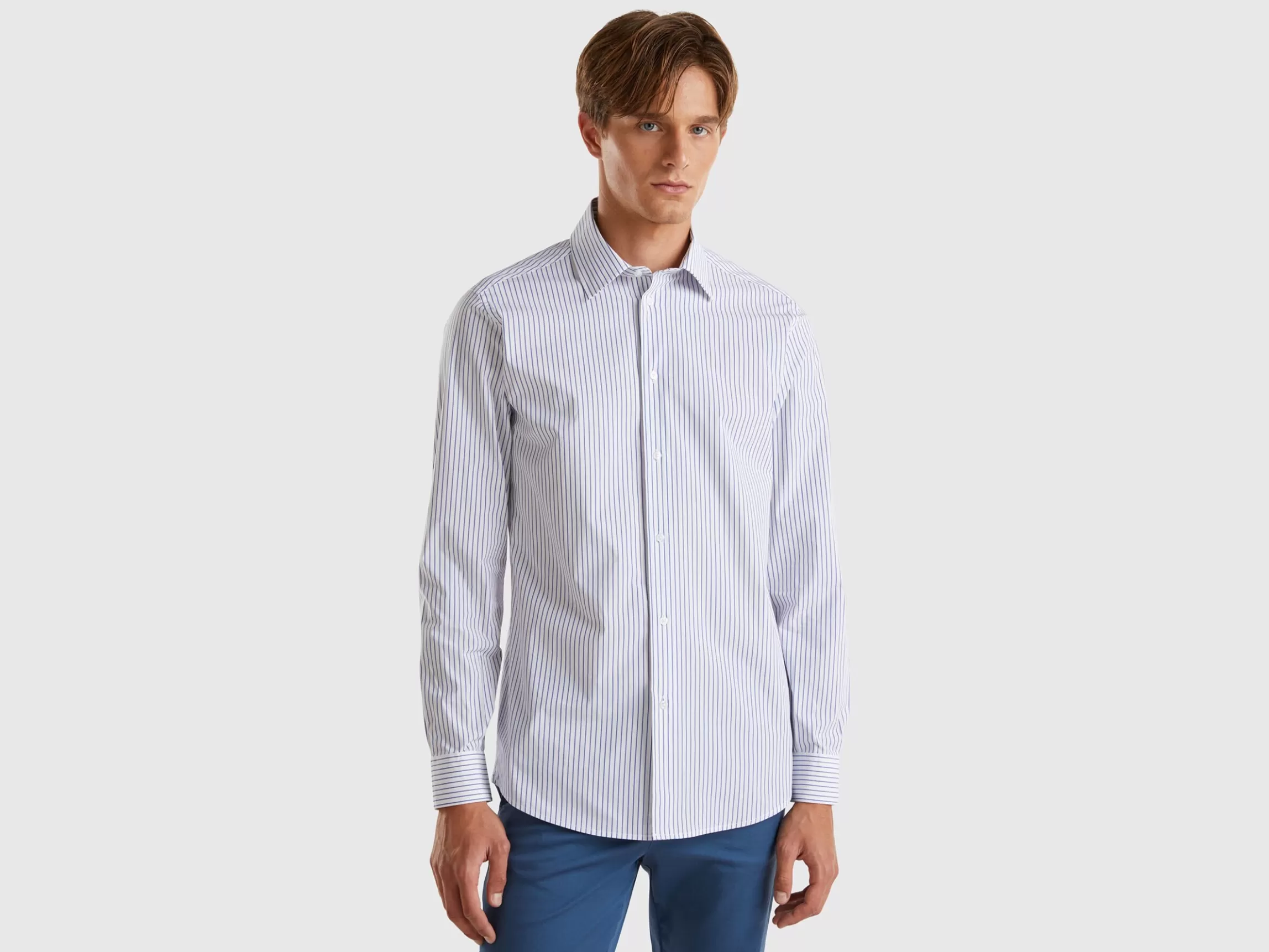 United Colors of Benetton Slim fit striped shirt