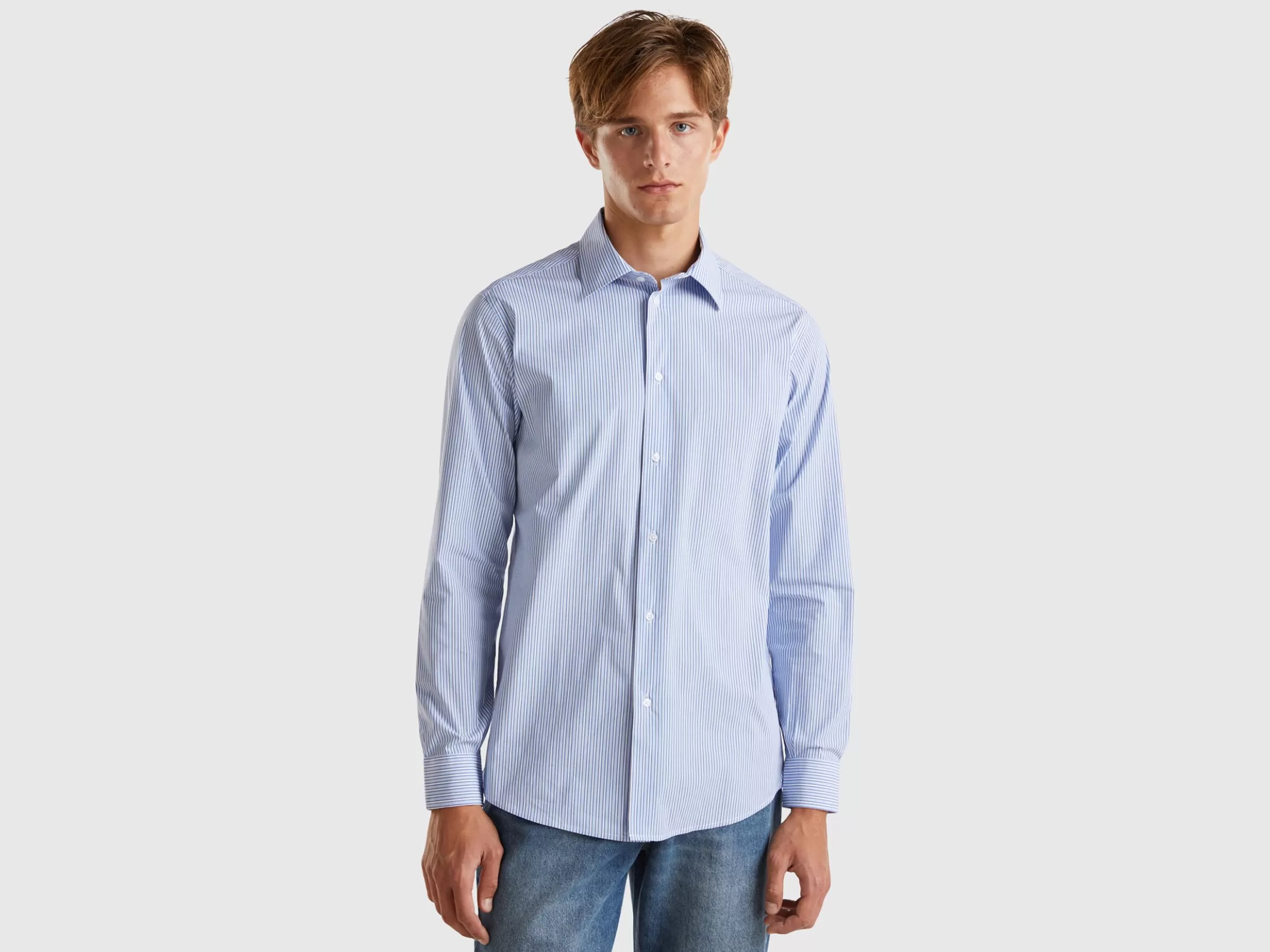 United Colors of Benetton Slim fit striped shirt