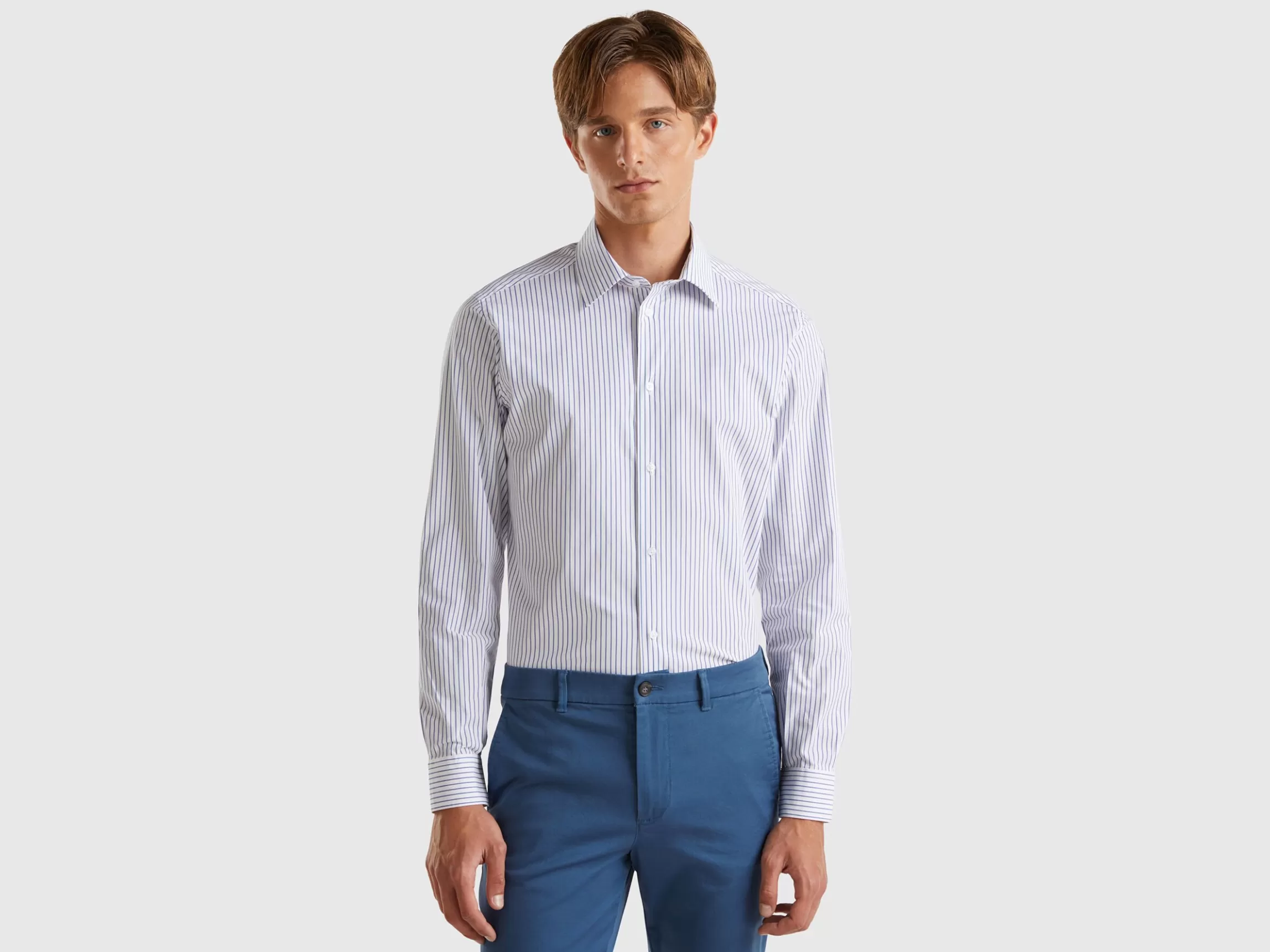 United Colors of Benetton Slim fit striped shirt