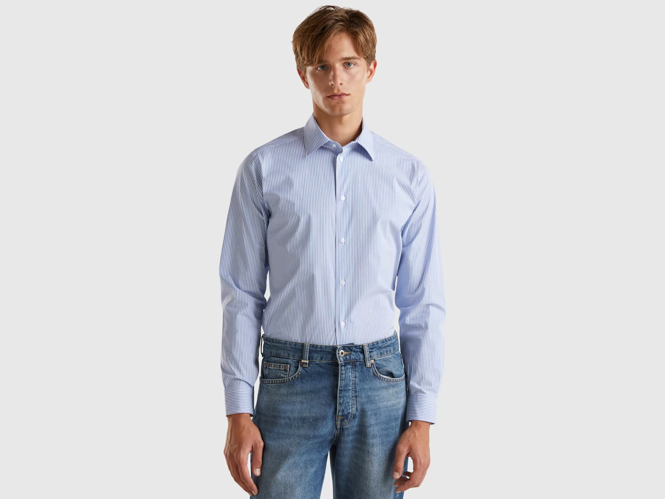 United Colors of Benetton Slim fit striped shirt