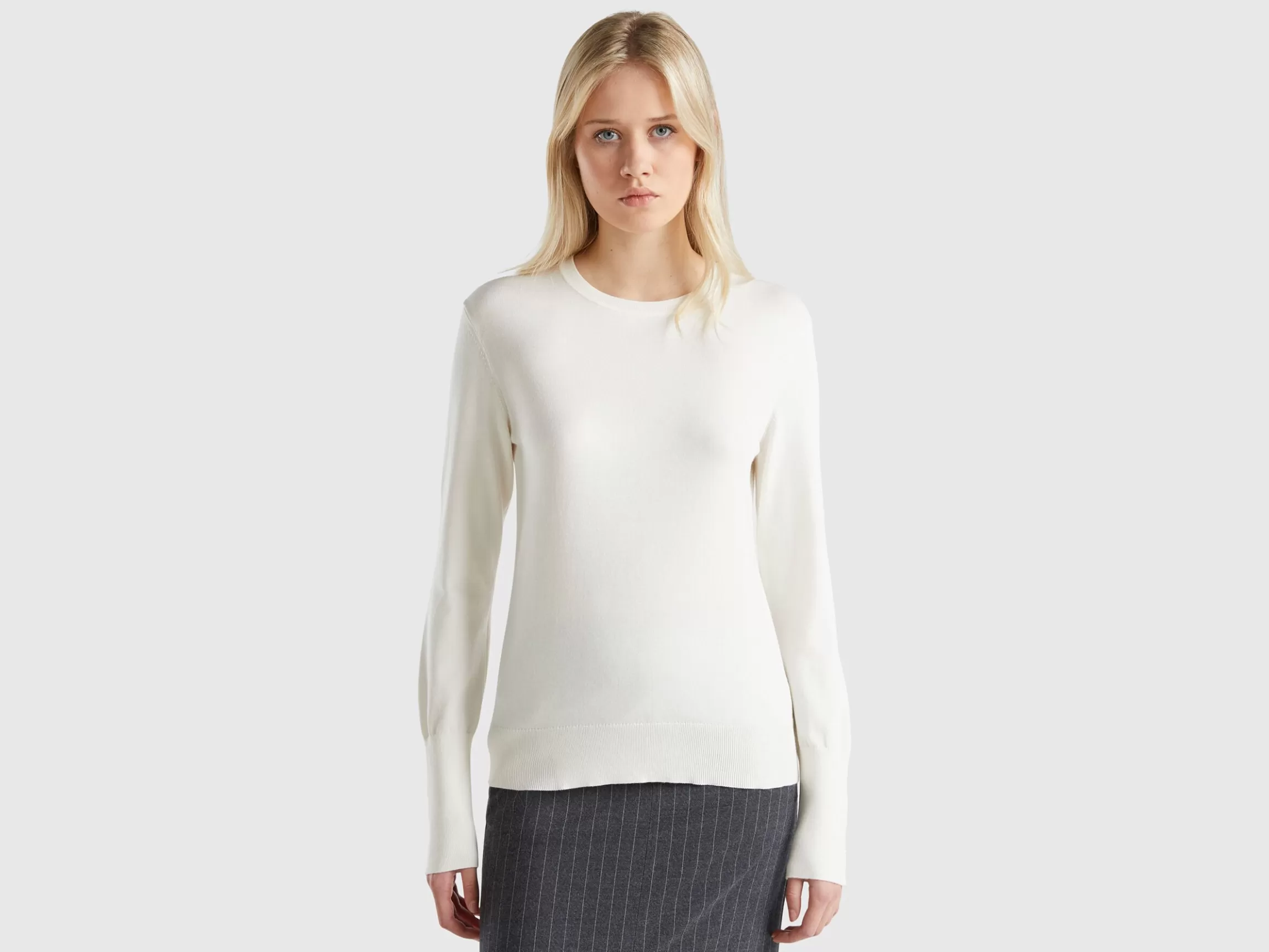 United Colors of Benetton Slim fit sweater in viscose blend