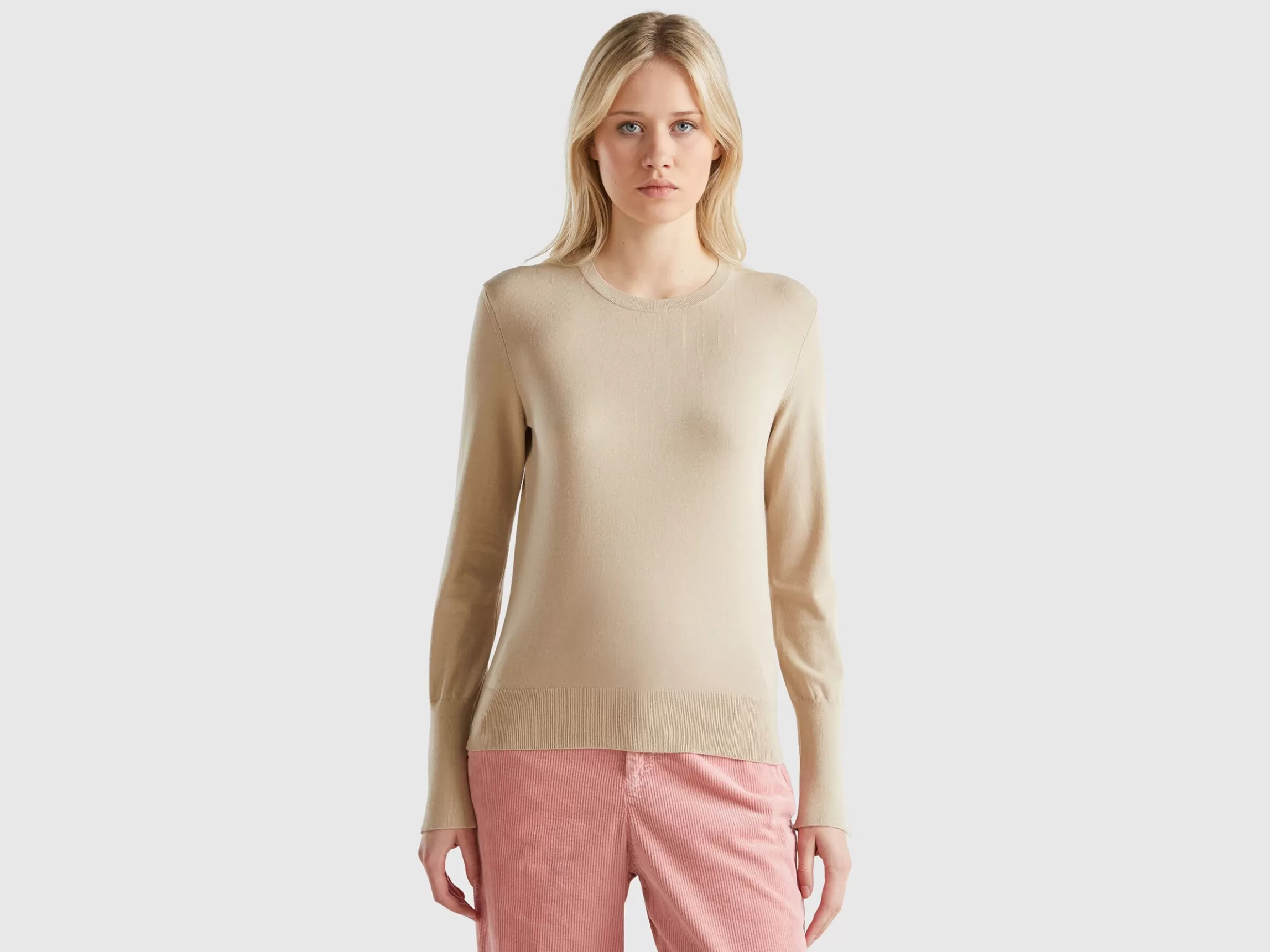 United Colors of Benetton Slim fit sweater in viscose blend