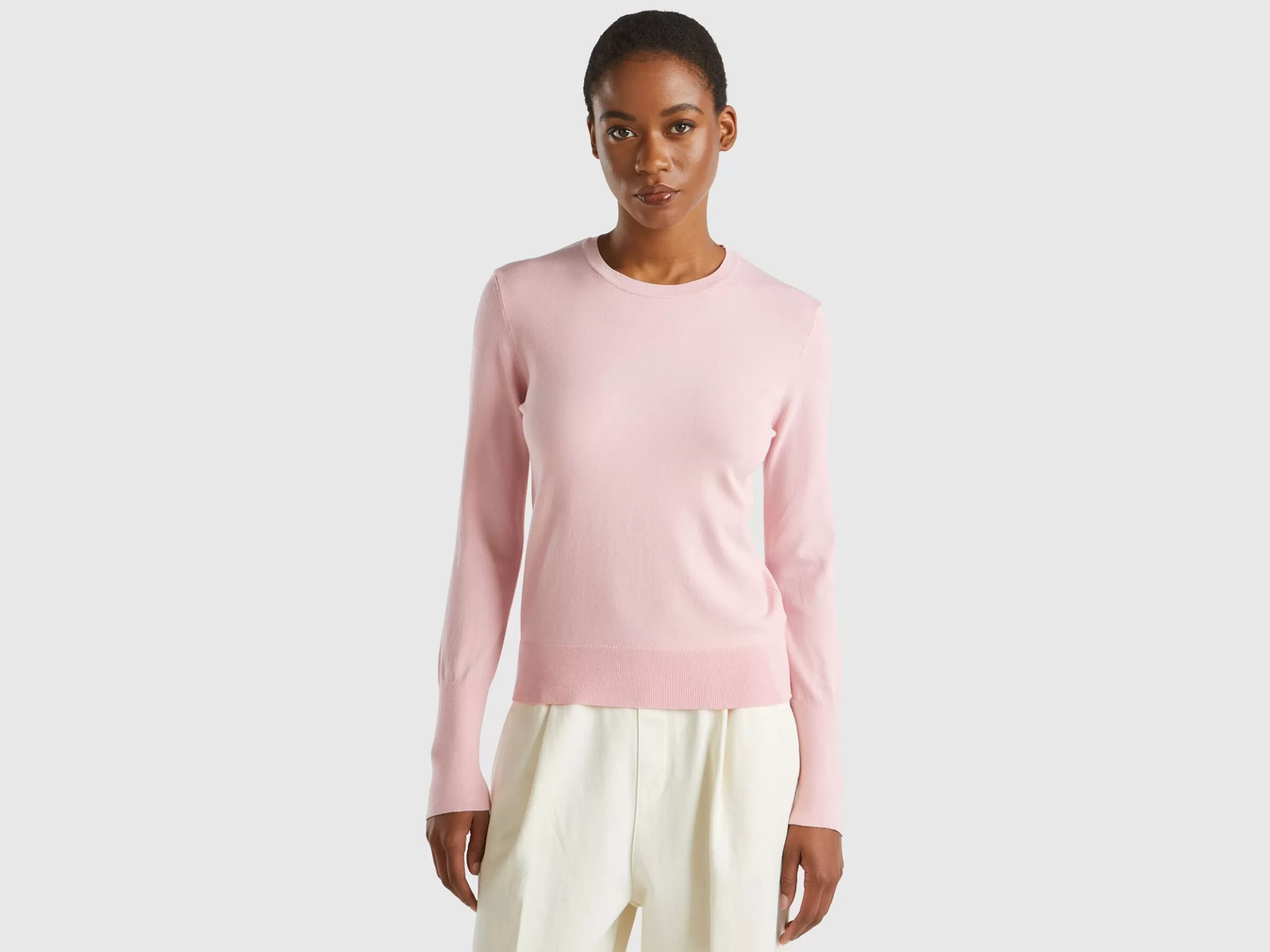 United Colors of Benetton Slim fit sweater in viscose blend