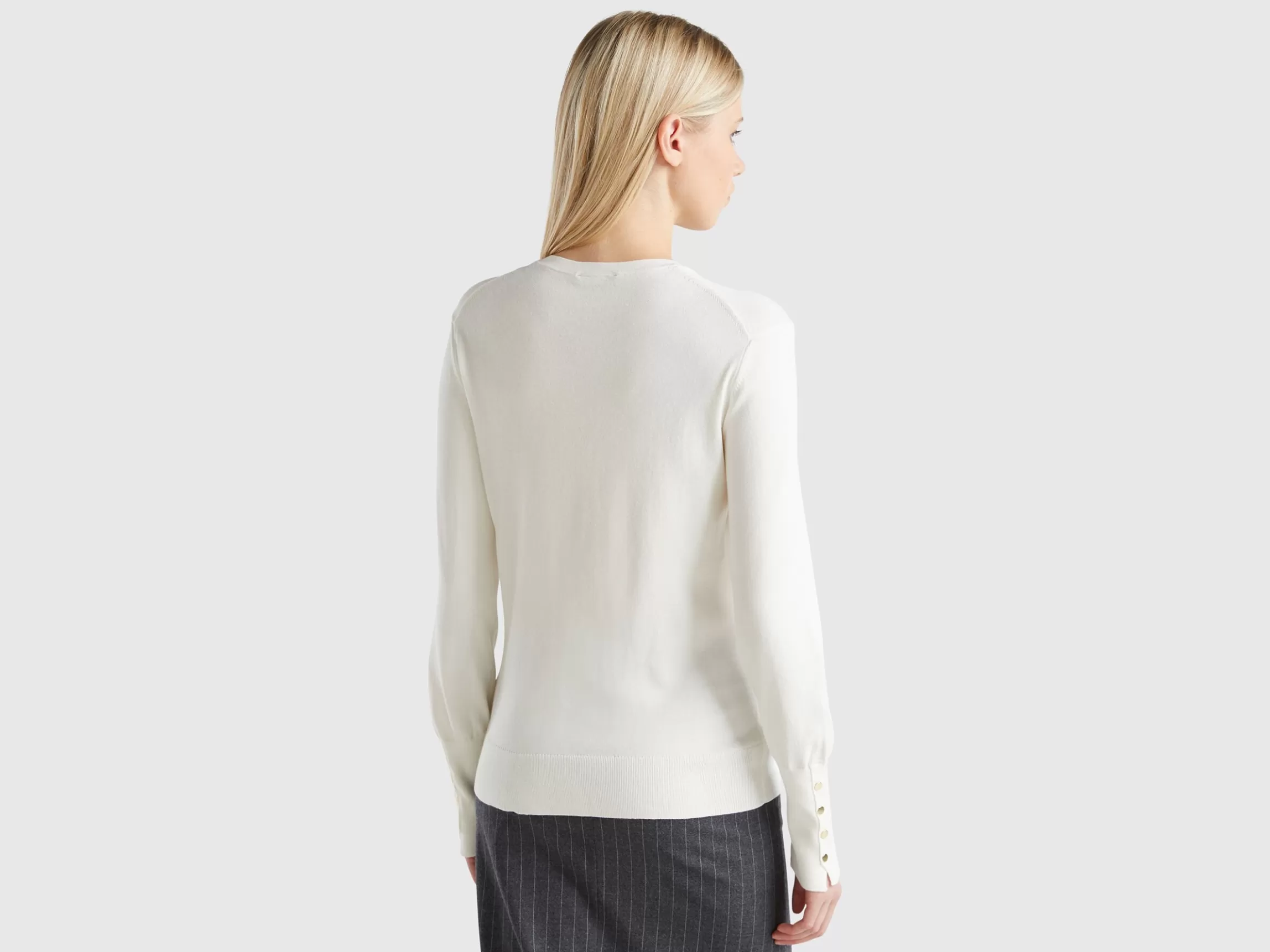 United Colors of Benetton Slim fit sweater in viscose blend