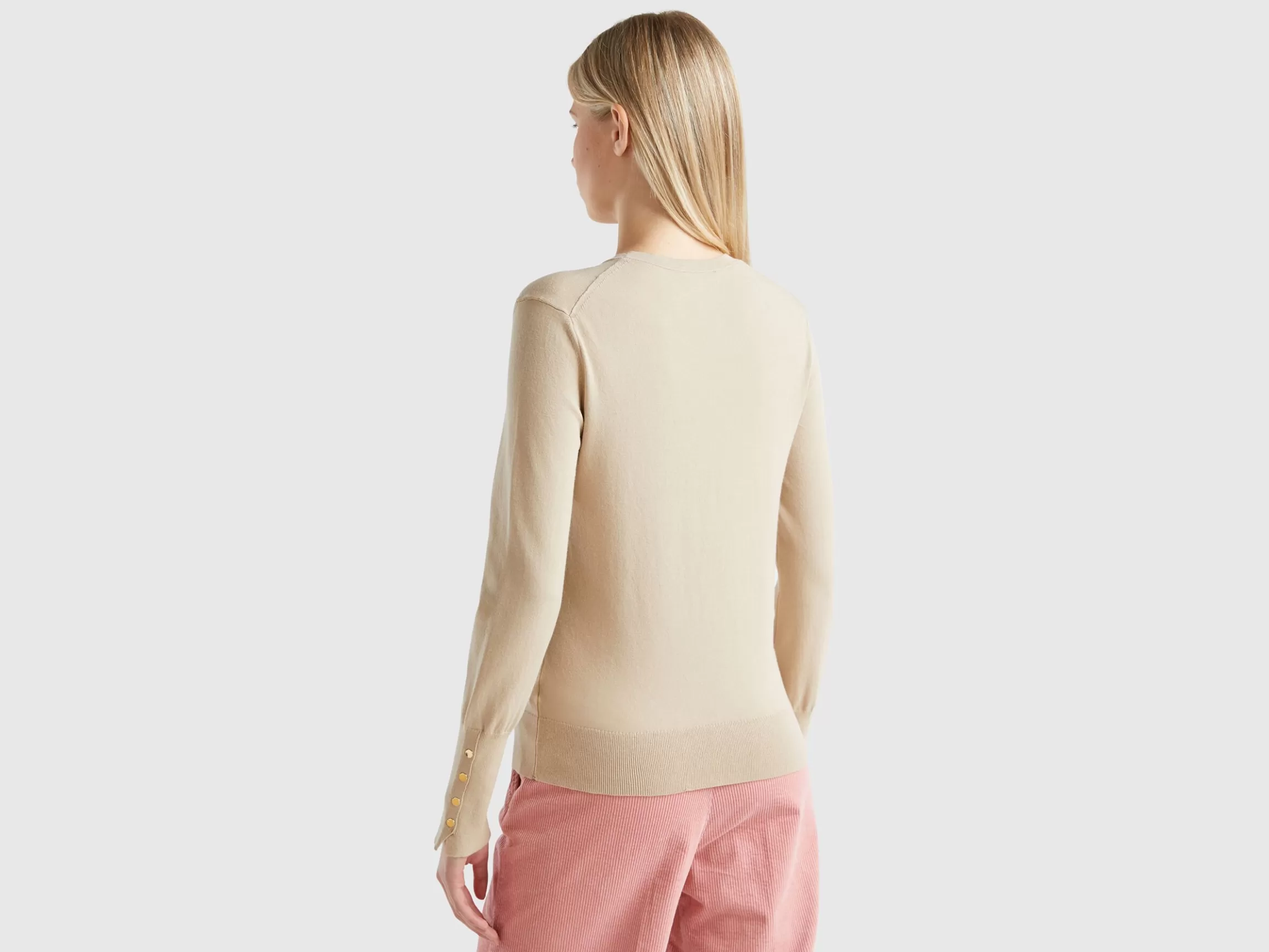 United Colors of Benetton Slim fit sweater in viscose blend