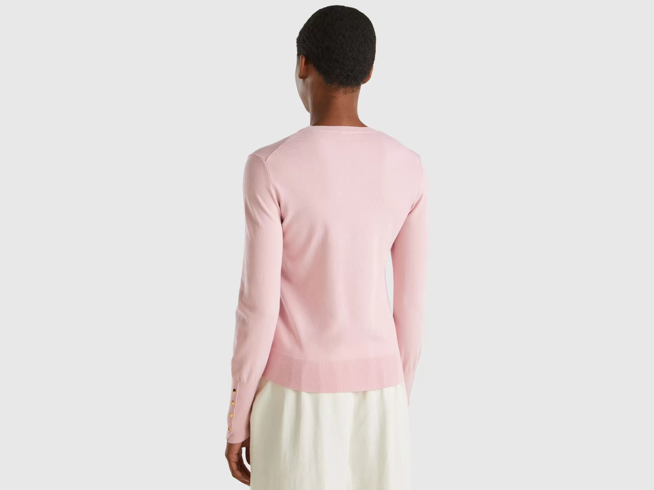 United Colors of Benetton Slim fit sweater in viscose blend