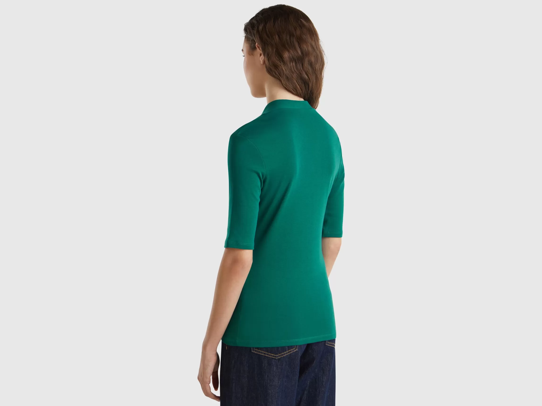 United Colors of Benetton Slim fit t-shirt in long fiber cotton