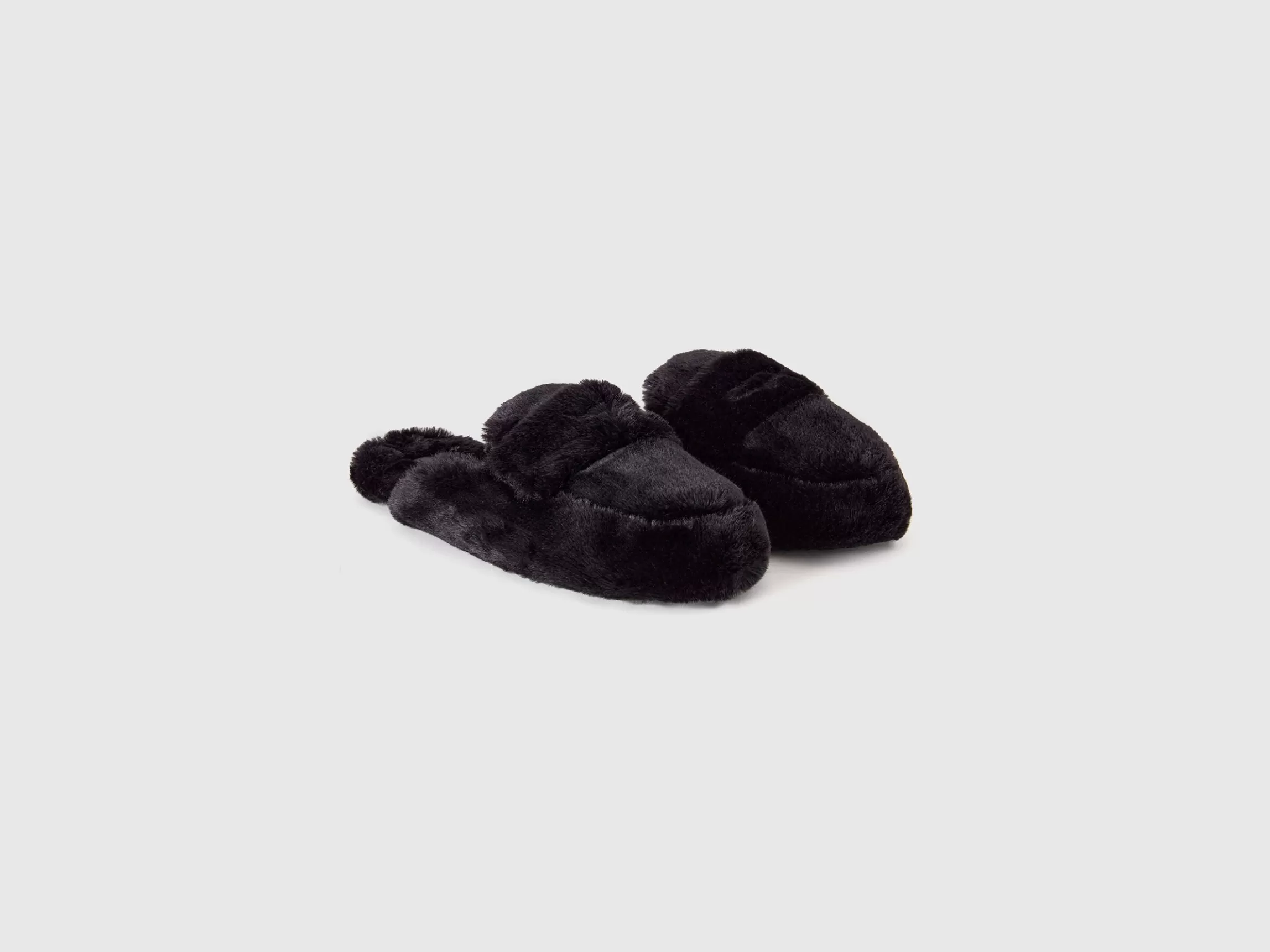 United Colors of Benetton Slippers in faux fur