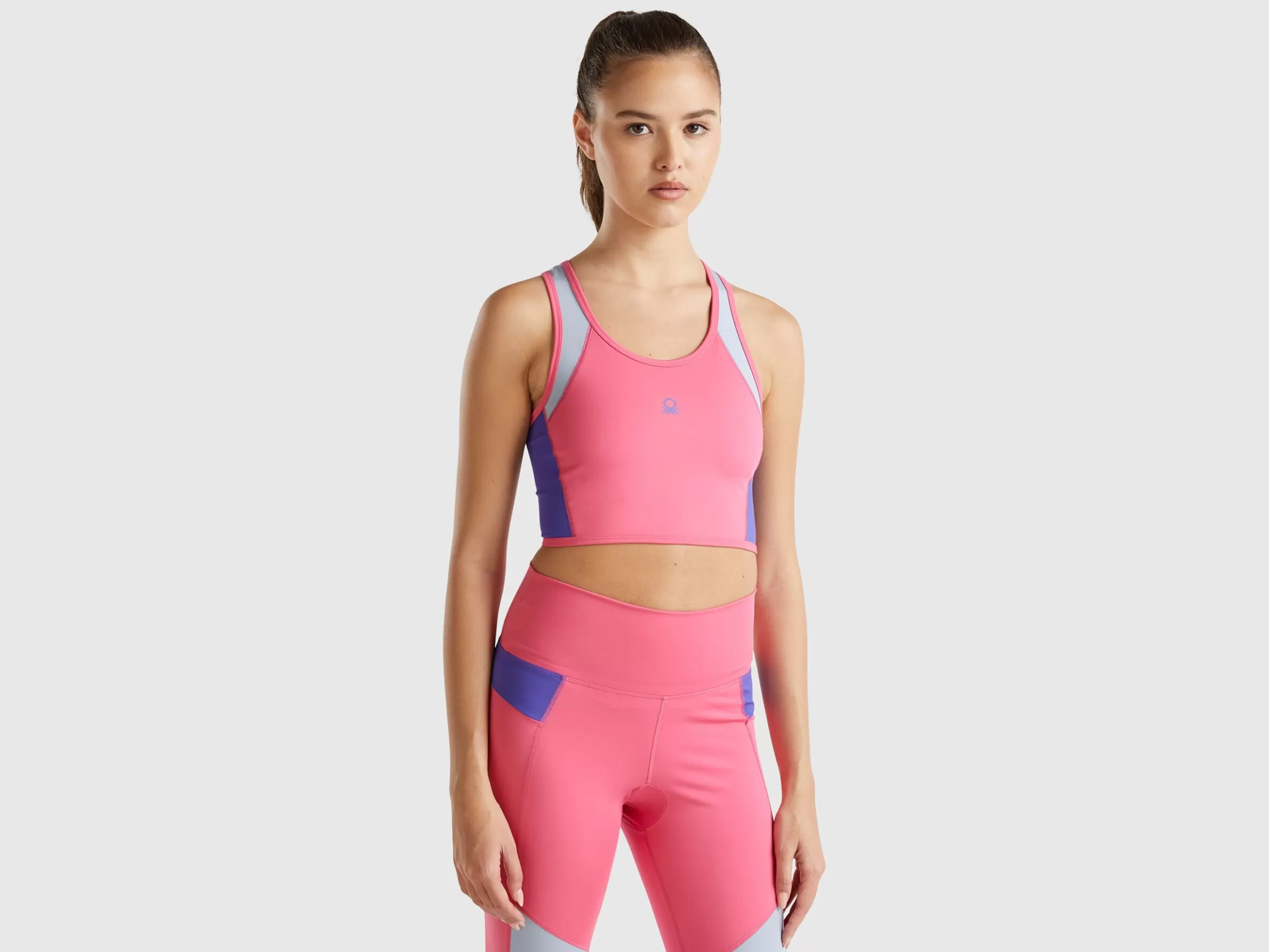 United Colors of Benetton Sports bra top with recycled fabric