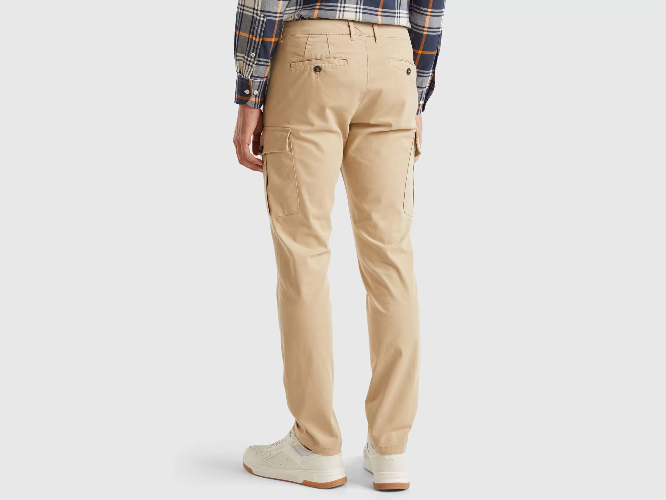 United Colors of Benetton Stretch cotton cargo trousers