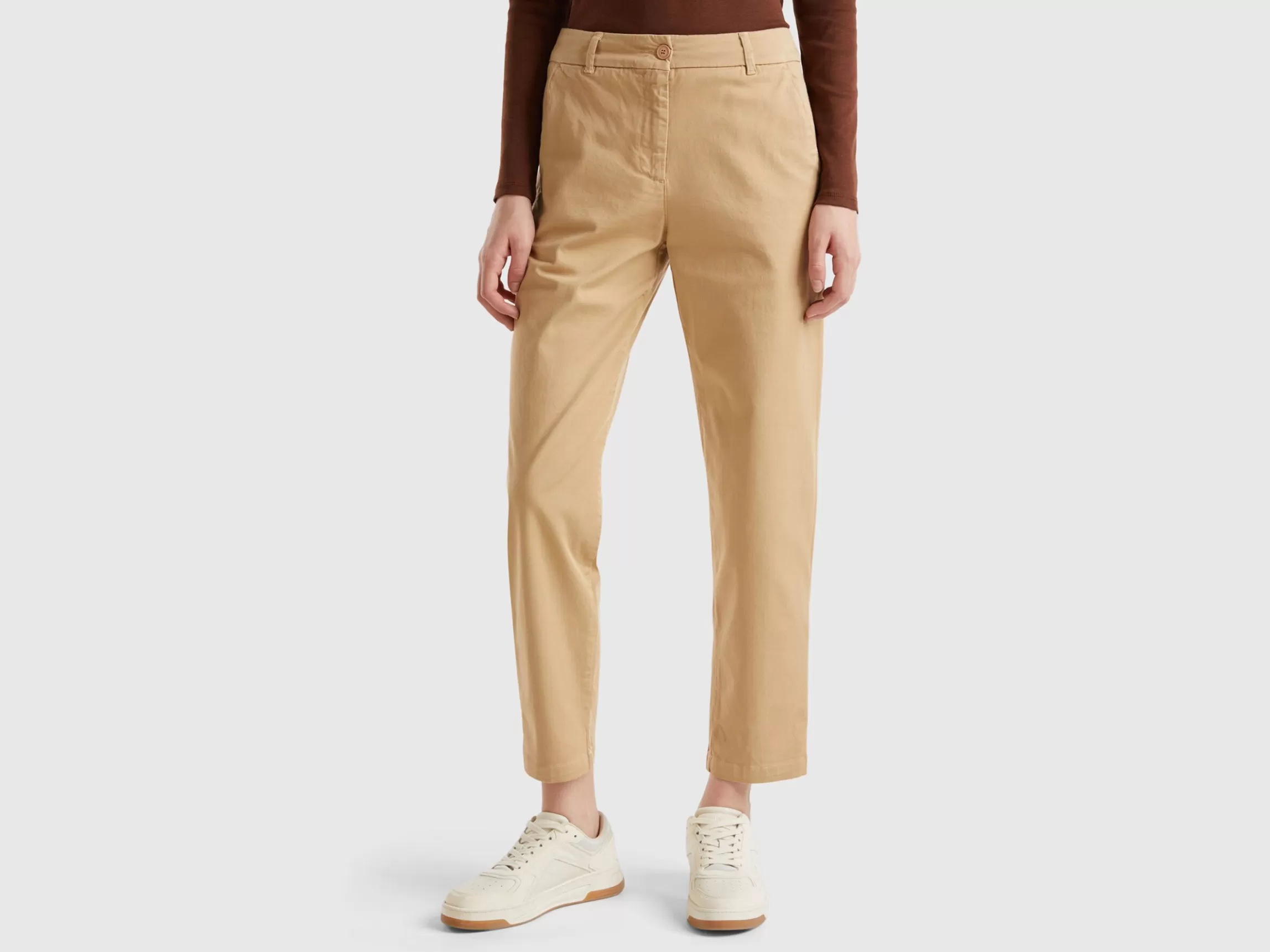 United Colors of Benetton Stretch cotton chino trousers