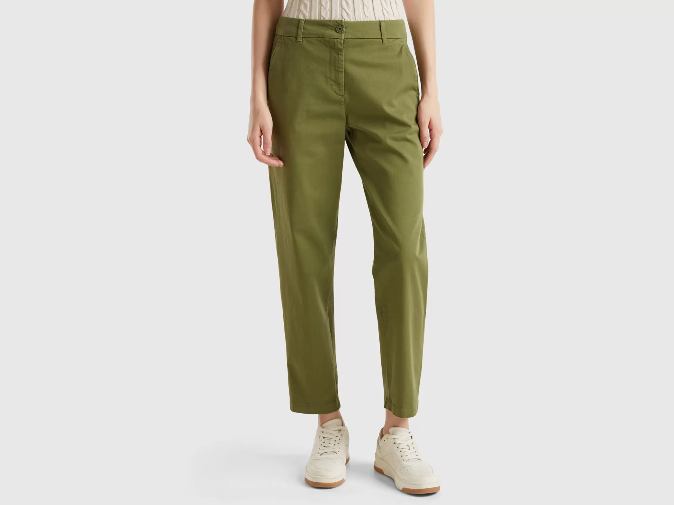 United Colors of Benetton Stretch cotton chino trousers