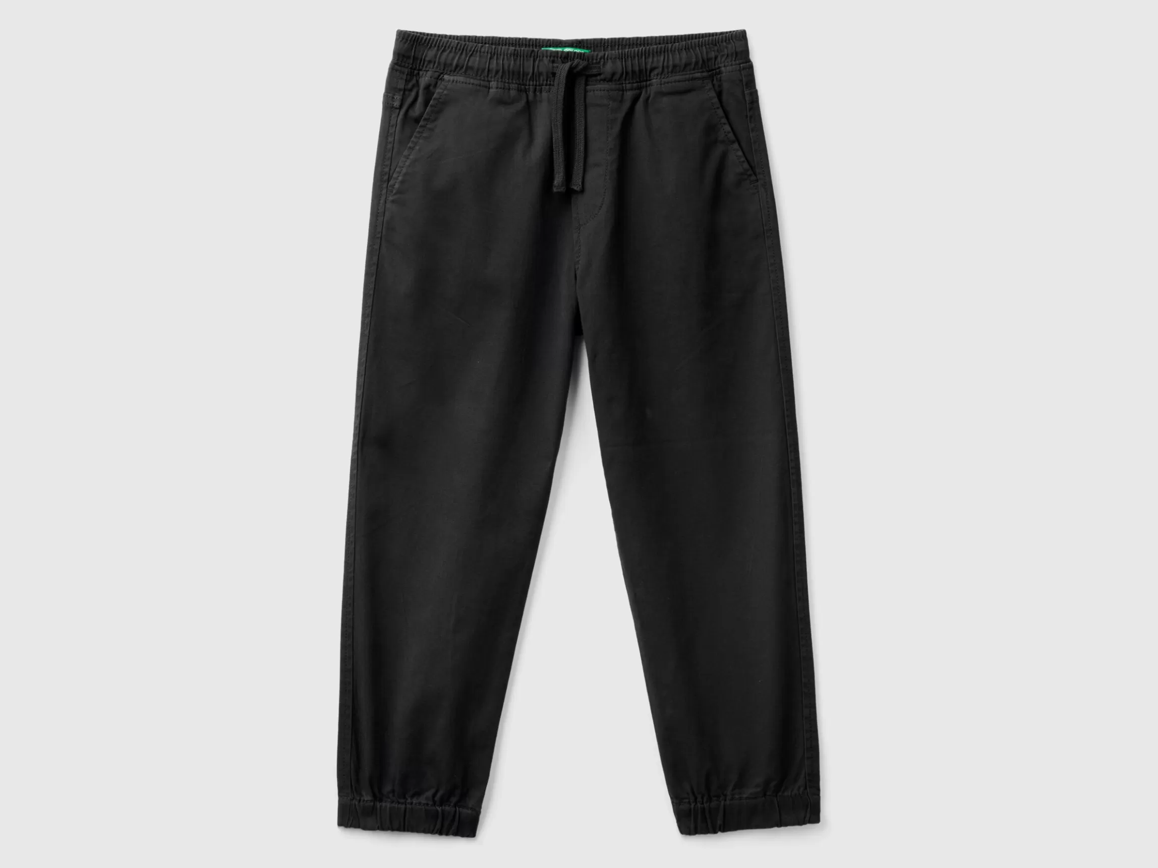 United Colors of Benetton Stretch cotton joggers with drawstring