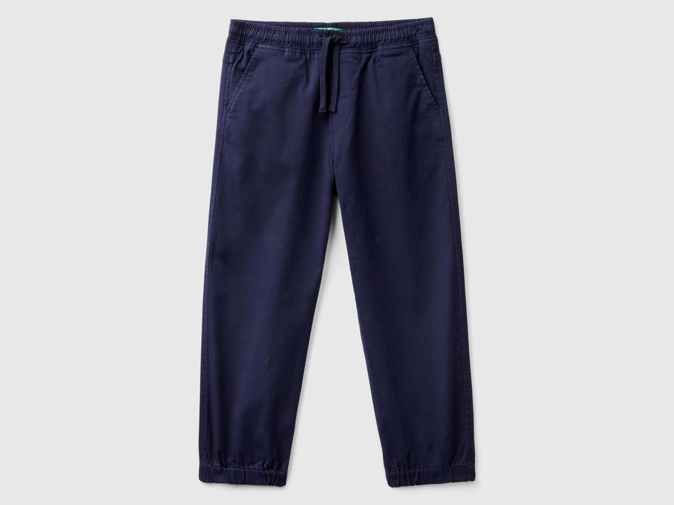 United Colors of Benetton Stretch cotton joggers with drawstring