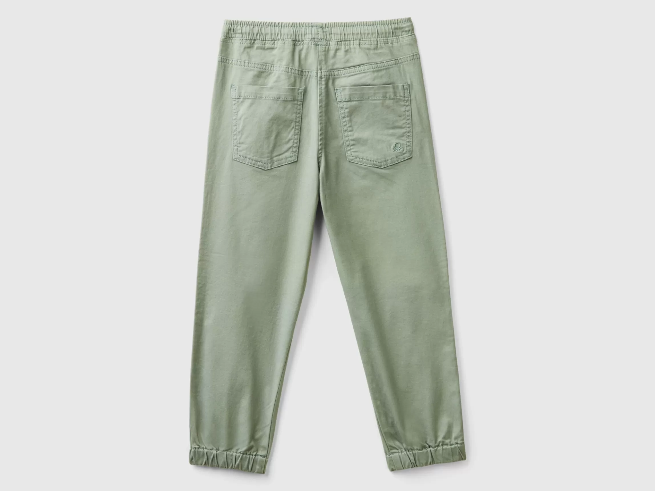 United Colors of Benetton Stretch cotton joggers with drawstring