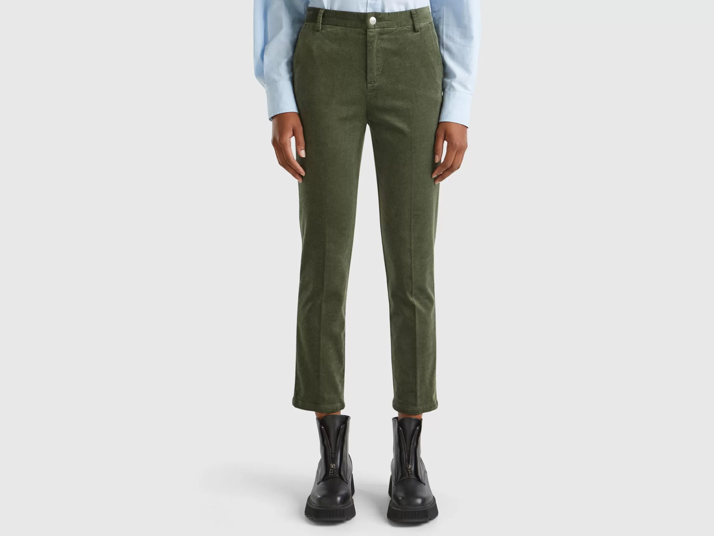 United Colors of Benetton Stretch velvet chinos