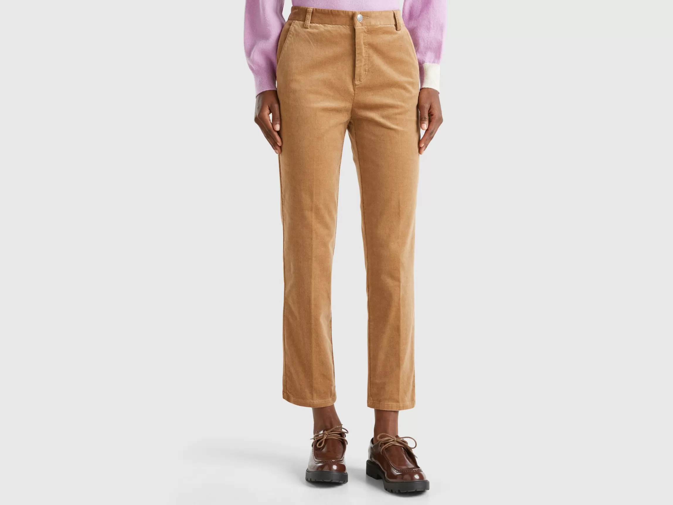 United Colors of Benetton Stretch velvet chinos